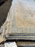 Susie Malkin 10.4x13.10 Blue Afghani Whitewashed Oushak