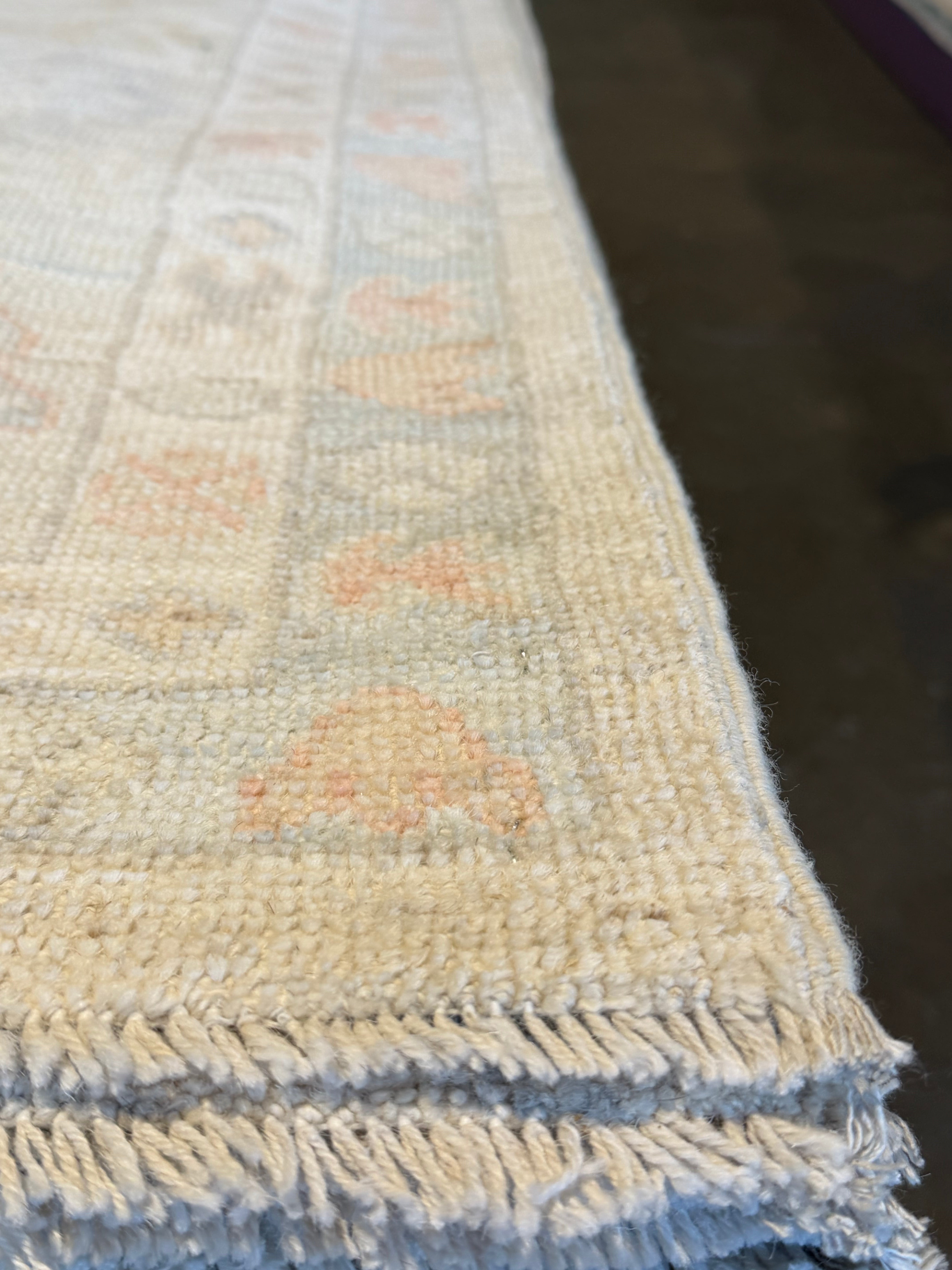 Matilda Legault 8.2x9.11 Blue Afghani Whitewashed Oushak