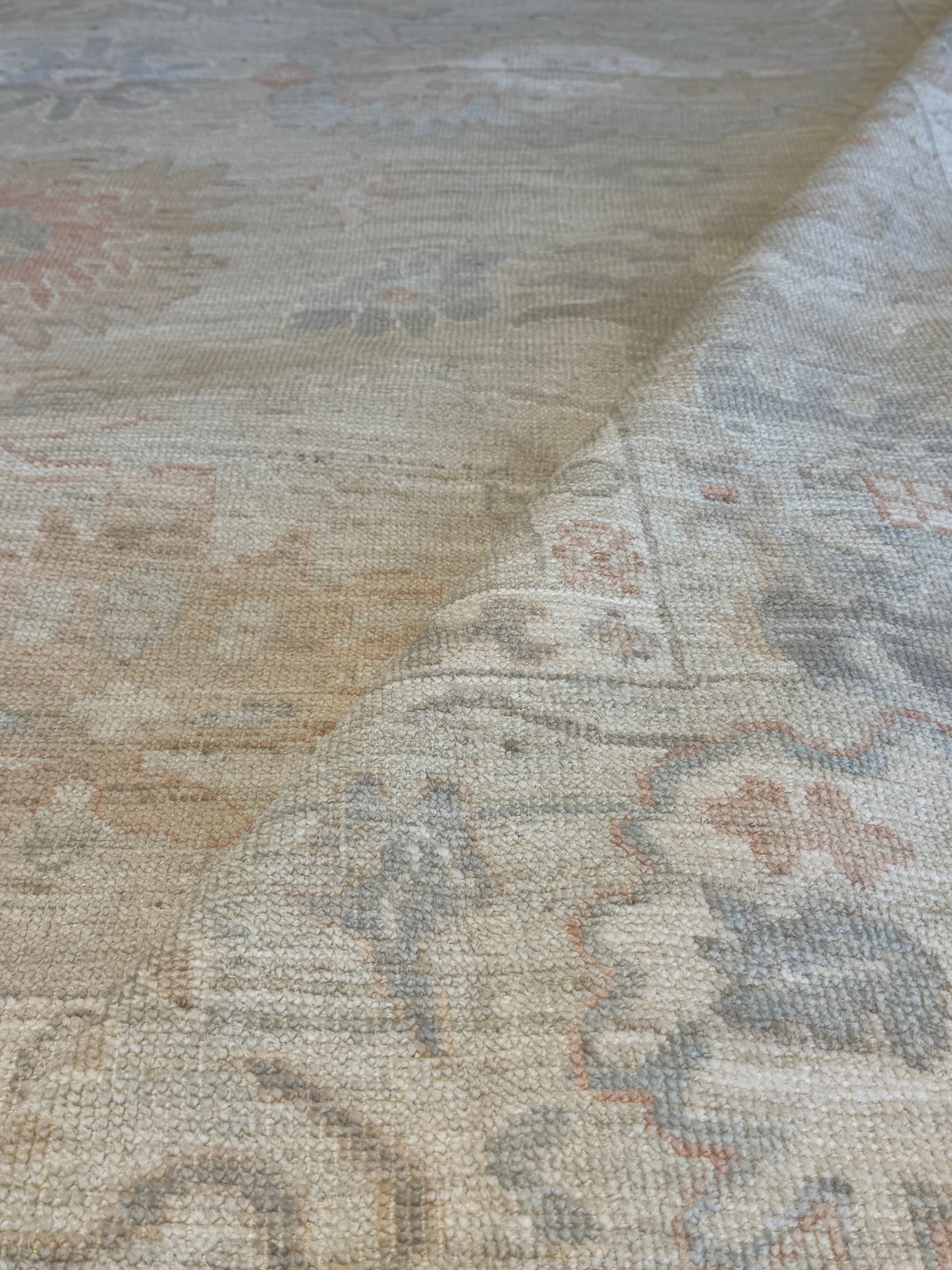 Matilda Legault 8.2x9.11 Blue Afghani Whitewashed Oushak