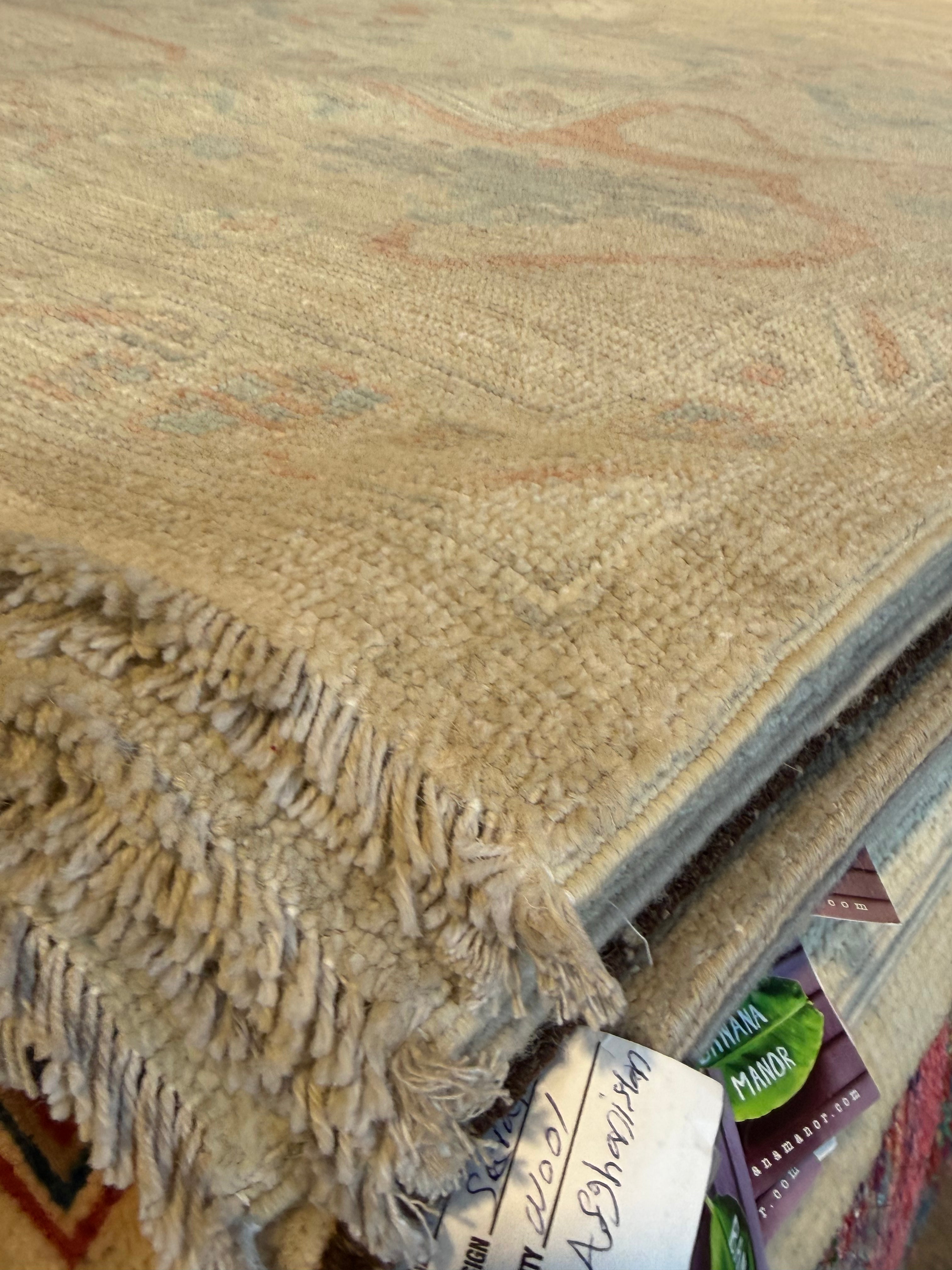 Emma-Leigh Cullum 10x14.2 Beige Afghani Whitewashed Oushak