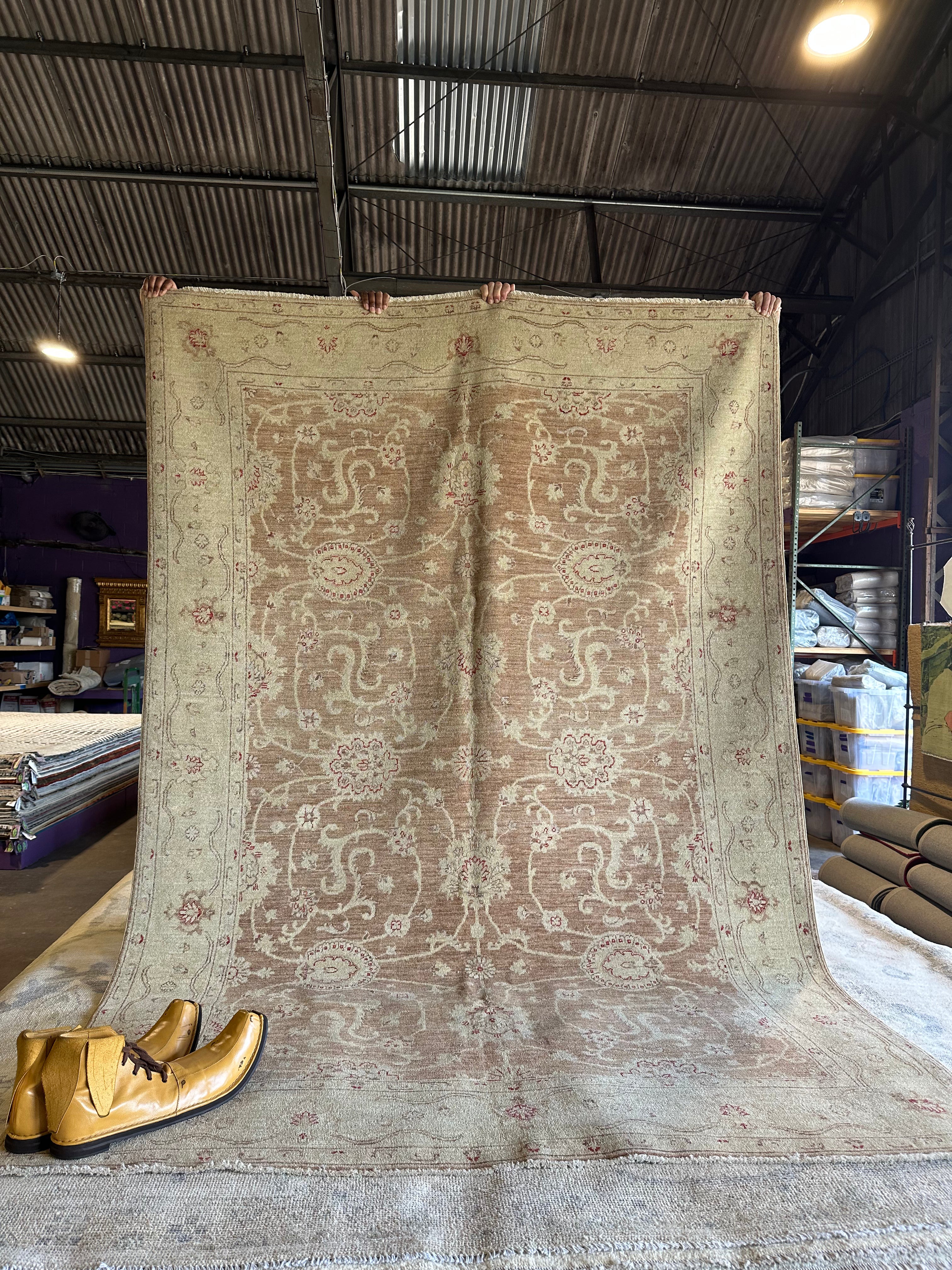 Jennifer Scher 6x8.9 Brown Hand-Knotted Farhan Rug