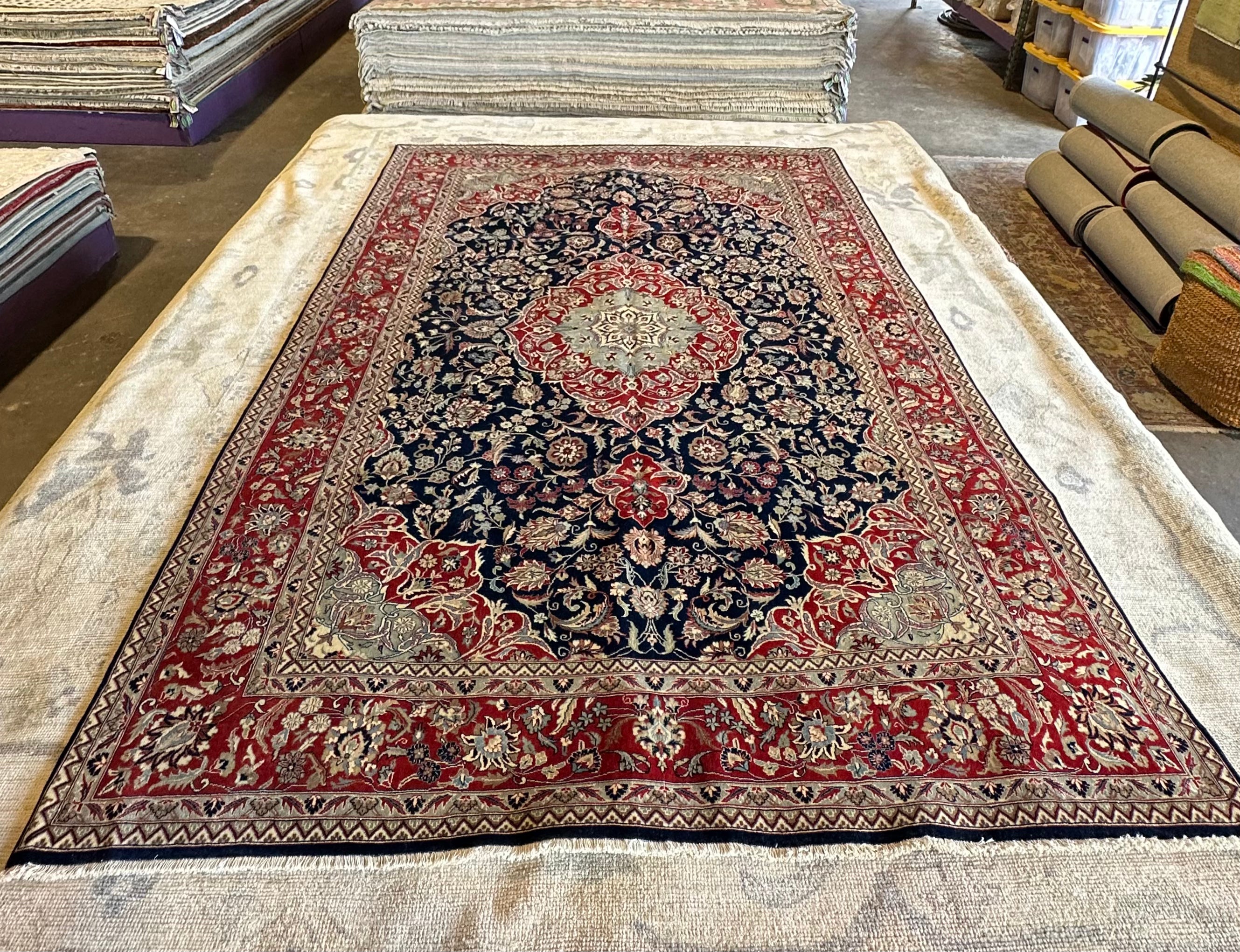 Molly Allen 6x9 Red Hand-Knotted Persian Rug