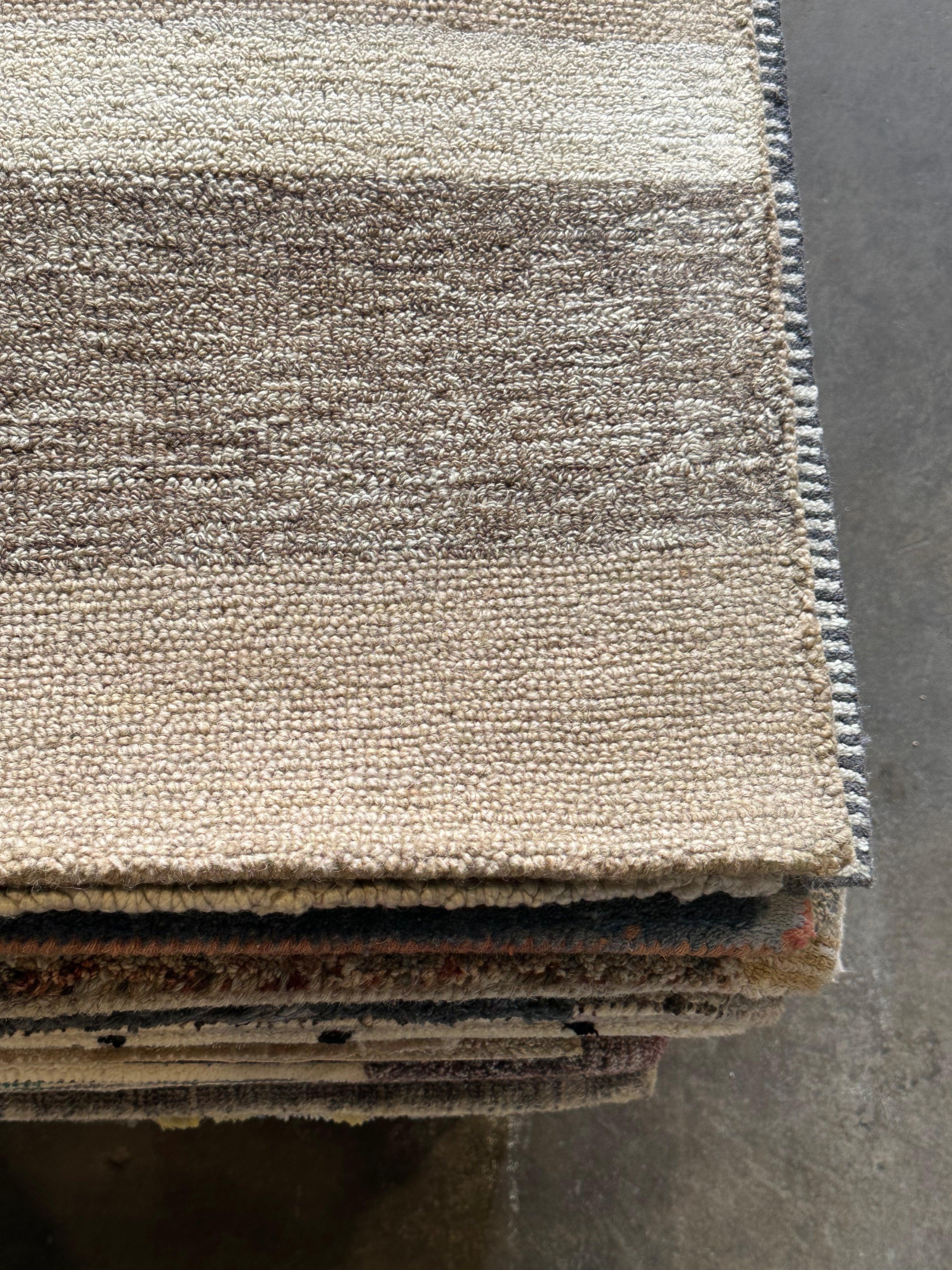 Pat O'Brien's 5x8 Hand-Tufted Pastel Mix Stripe