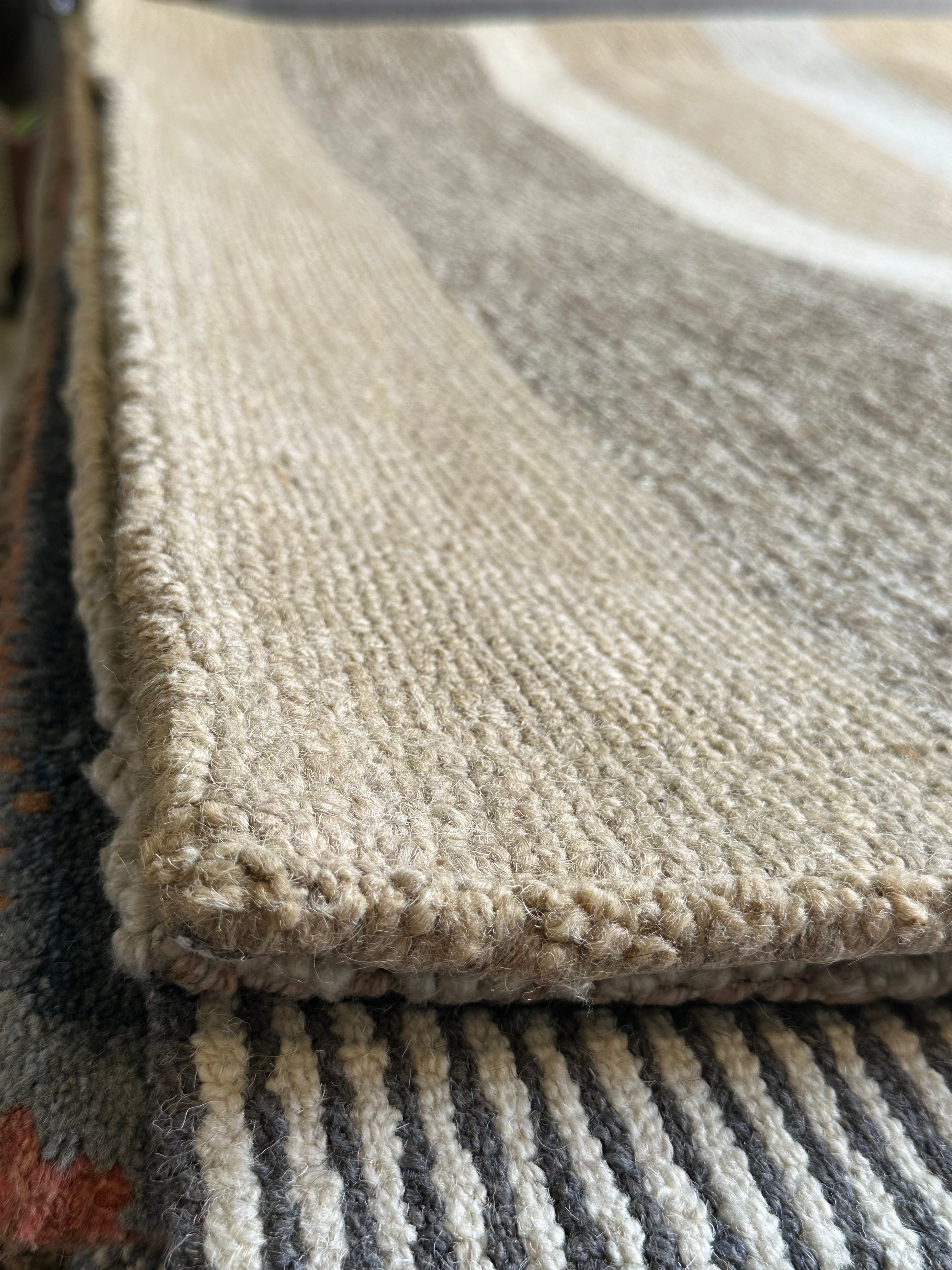Pat O'Brien's 5x8 Hand-Tufted Pastel Mix Stripe