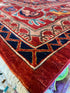 Carol Francoso 10.2x13.7 Red Hand-Knotted Humna Rug
