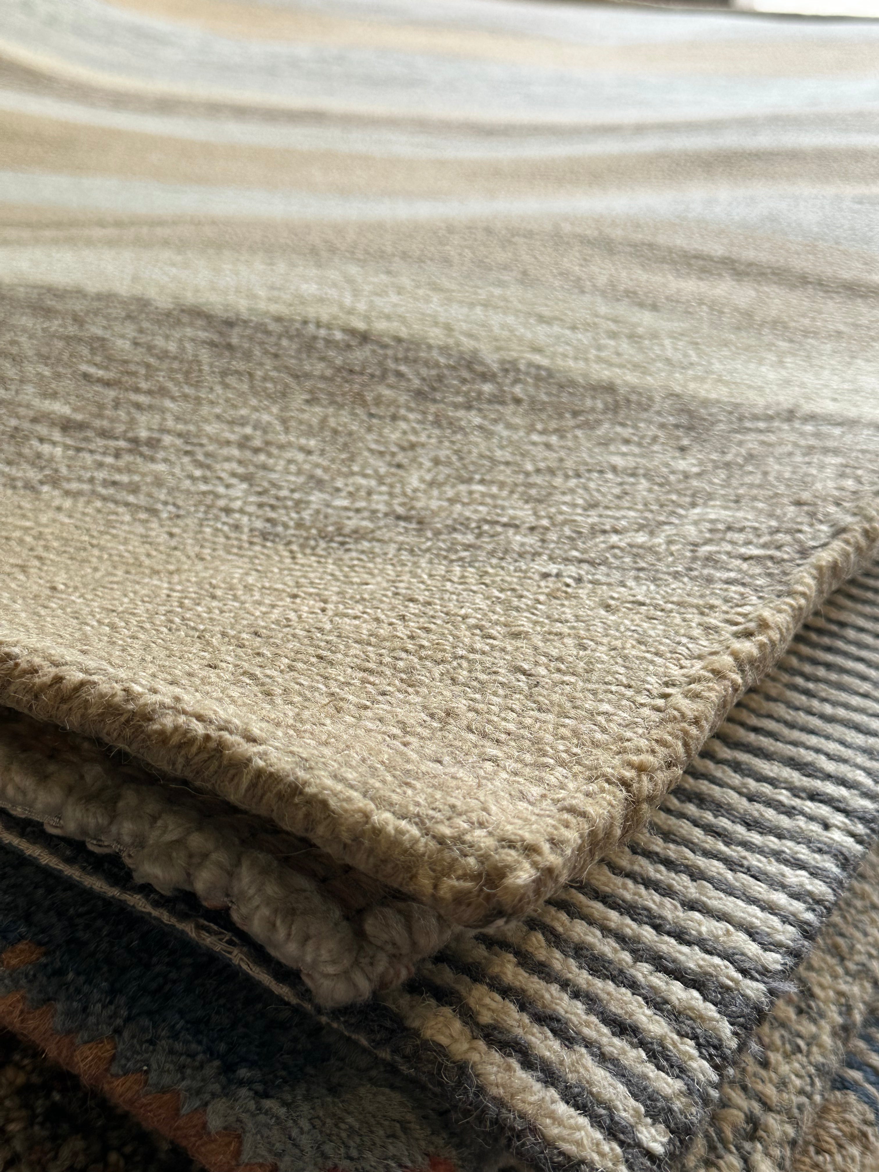 Pat O'Brien's 5x8 Hand-Tufted Pastel Mix Stripe