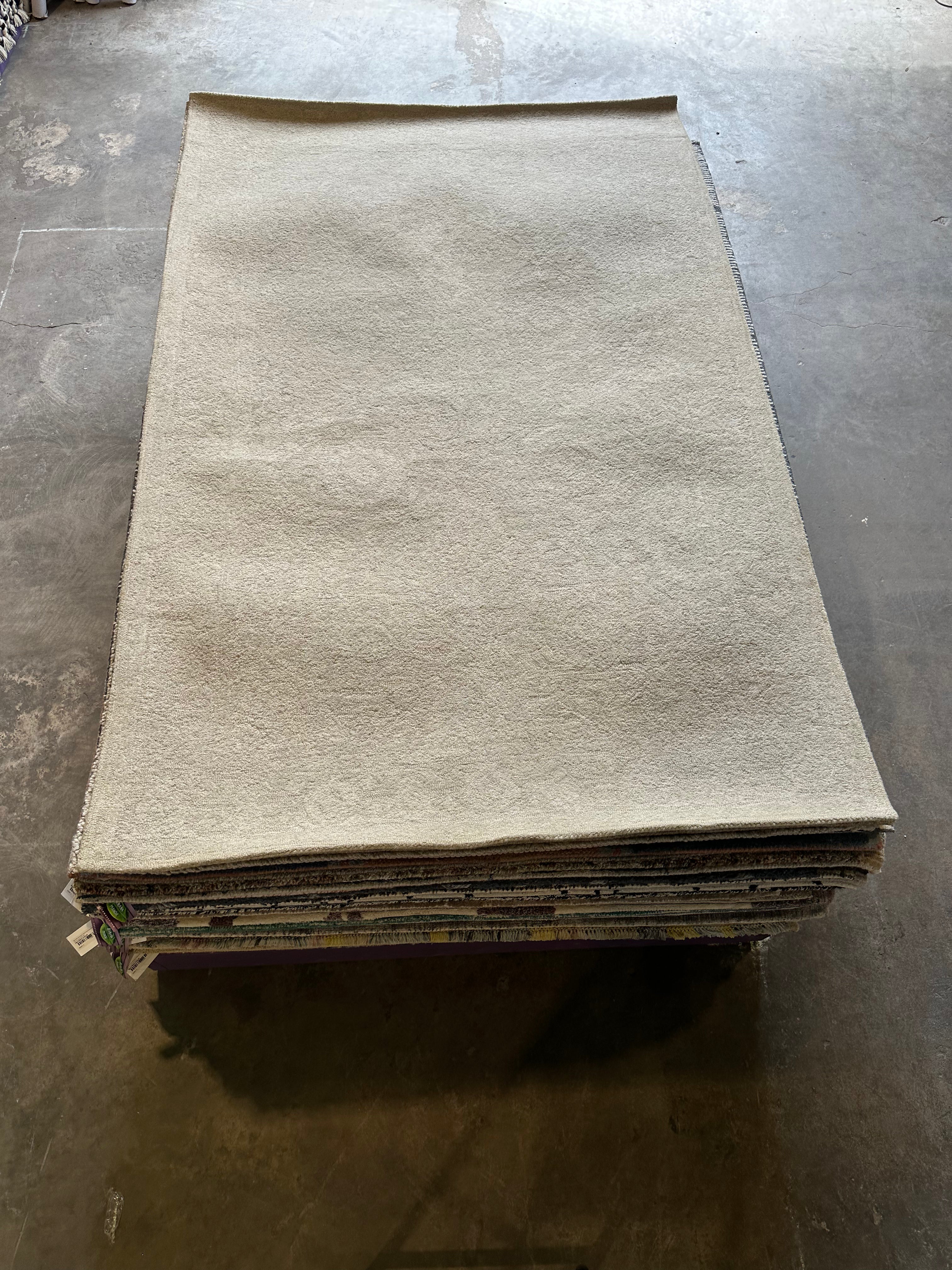 Cure 5x8 Hand-Tufted Pastel Oushak Design
