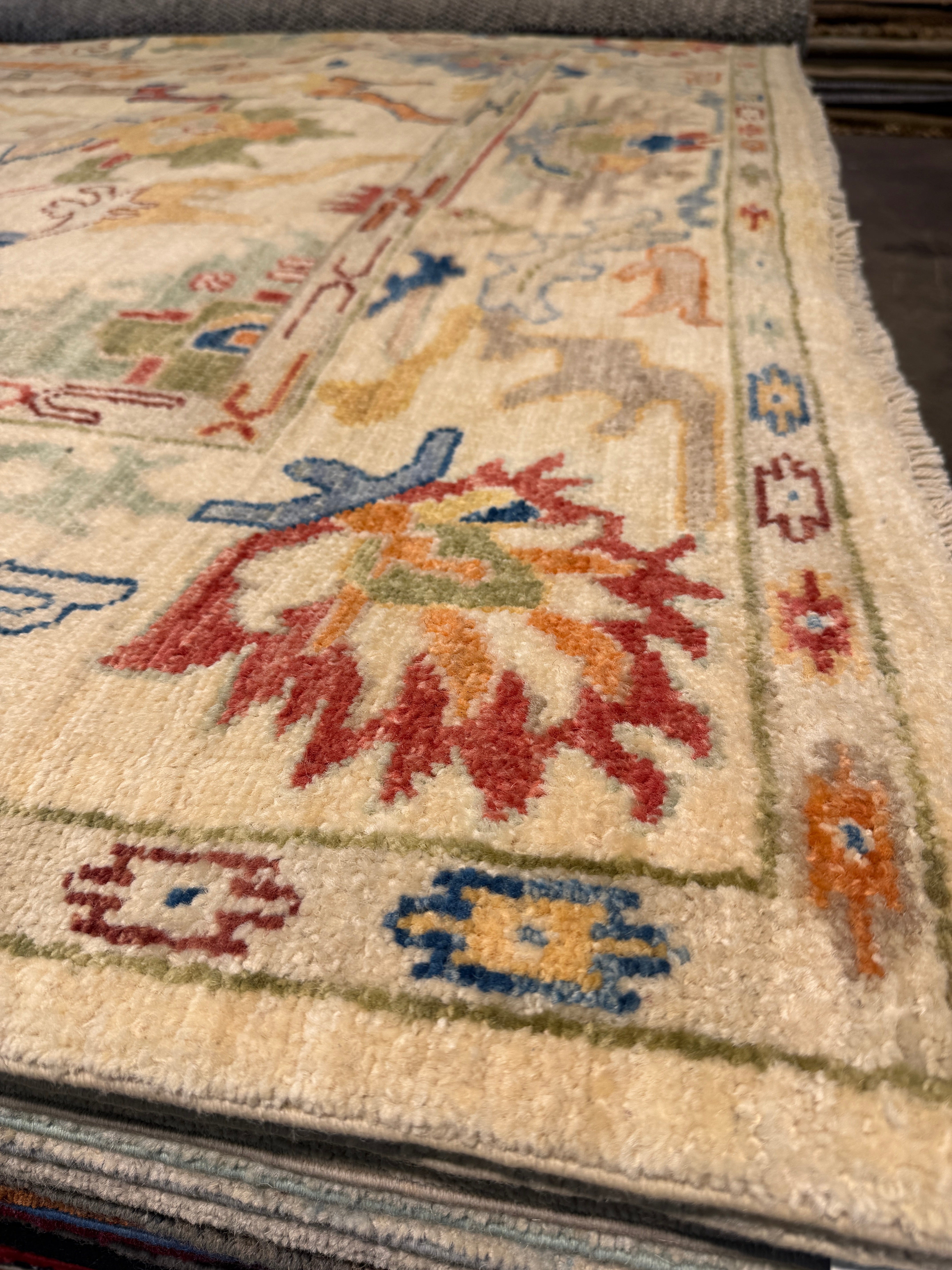 Holly Fischer 6.1x9.1 Afghani Whitewashed Oushak