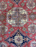 Ruth Adelman 5.7x7.6 Red Hand-Knotted Kazak Rug