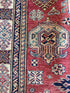 Ruth Adelman 5.7x7.6 Red Hand-Knotted Kazak Rug