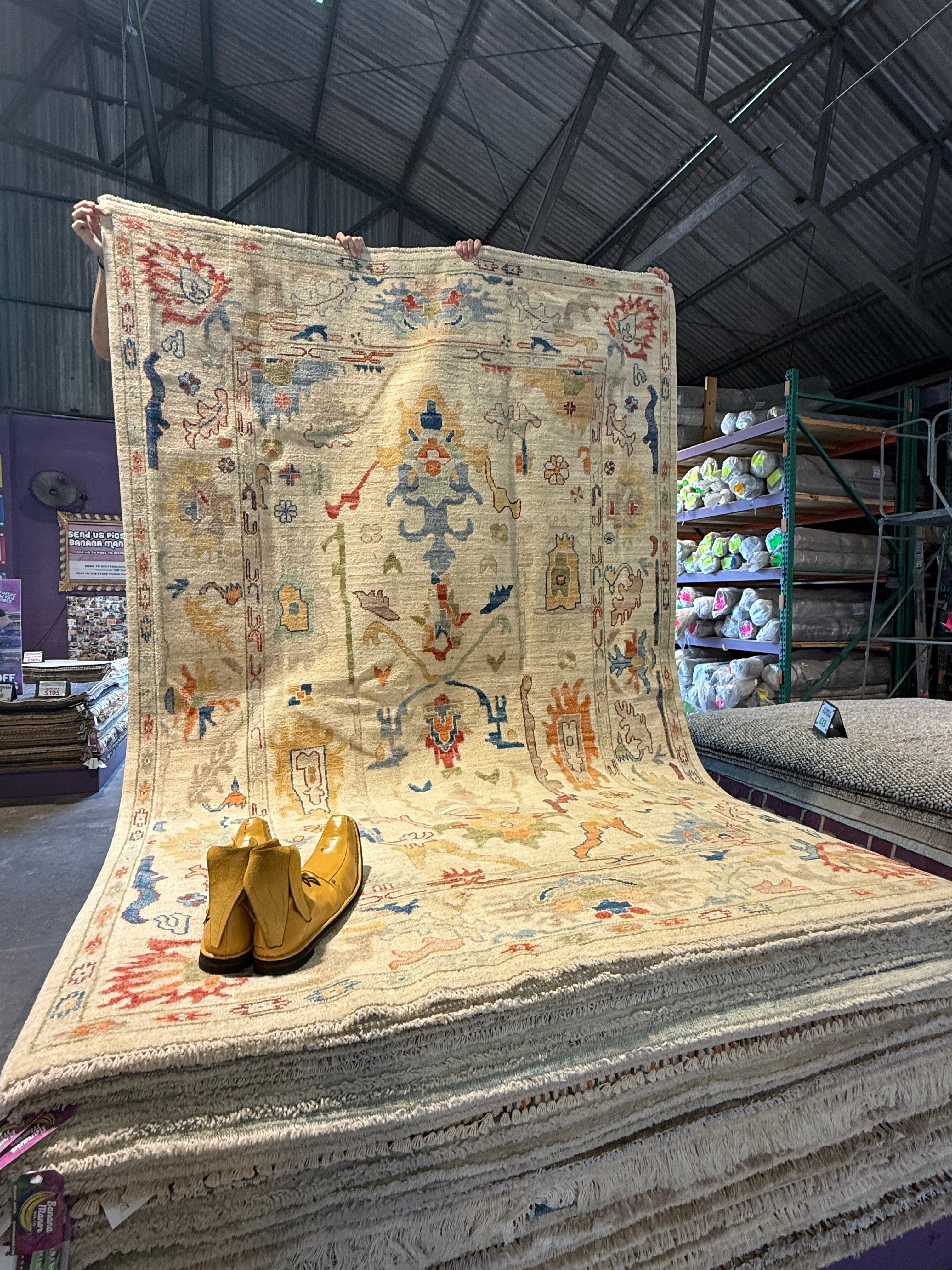 Holly Fischer 6.1x9.1 Afghani Whitewashed Oushak