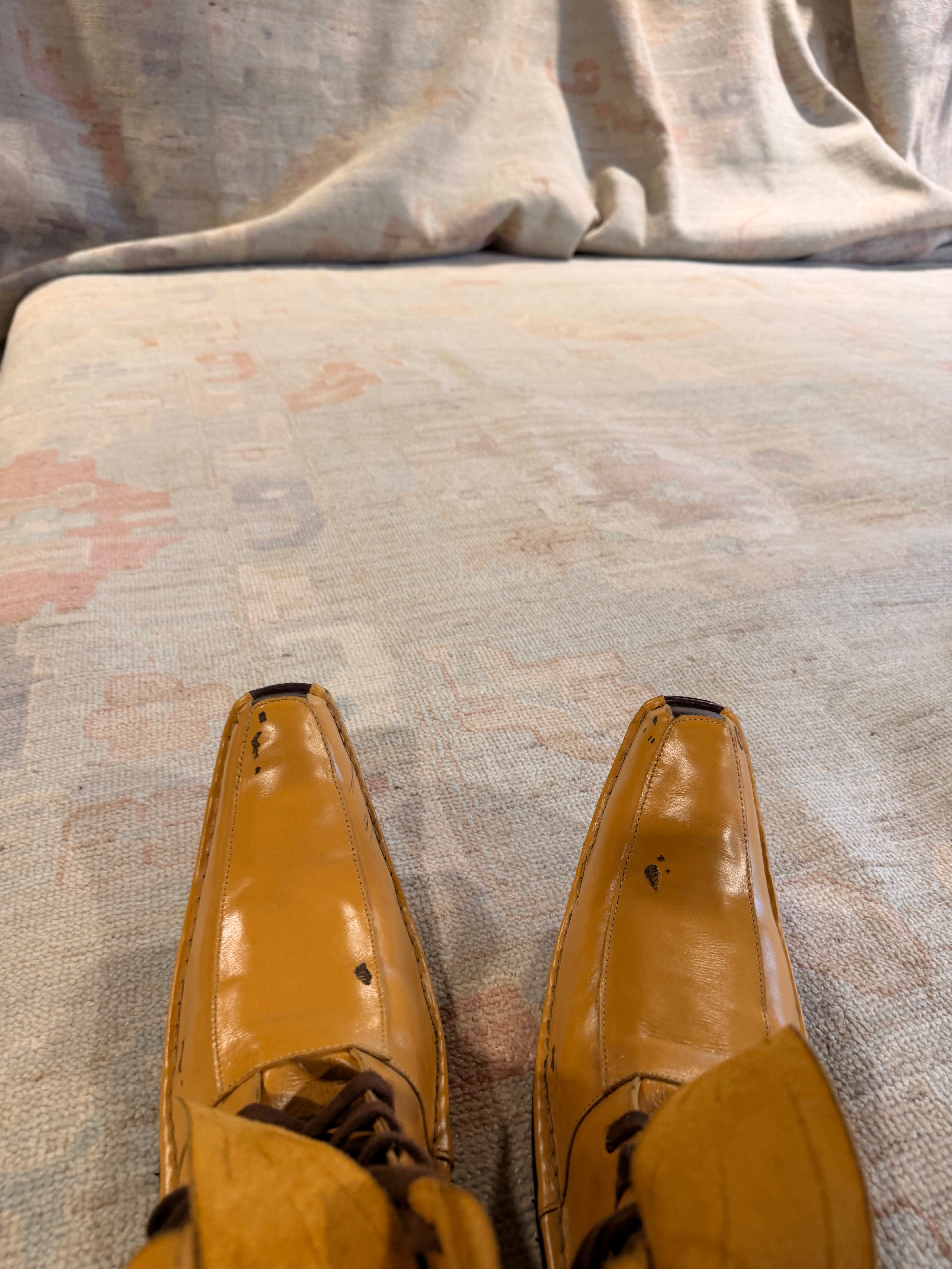 Elaine 12.1x17.10 Blue Afghani Whitewashed Oushak