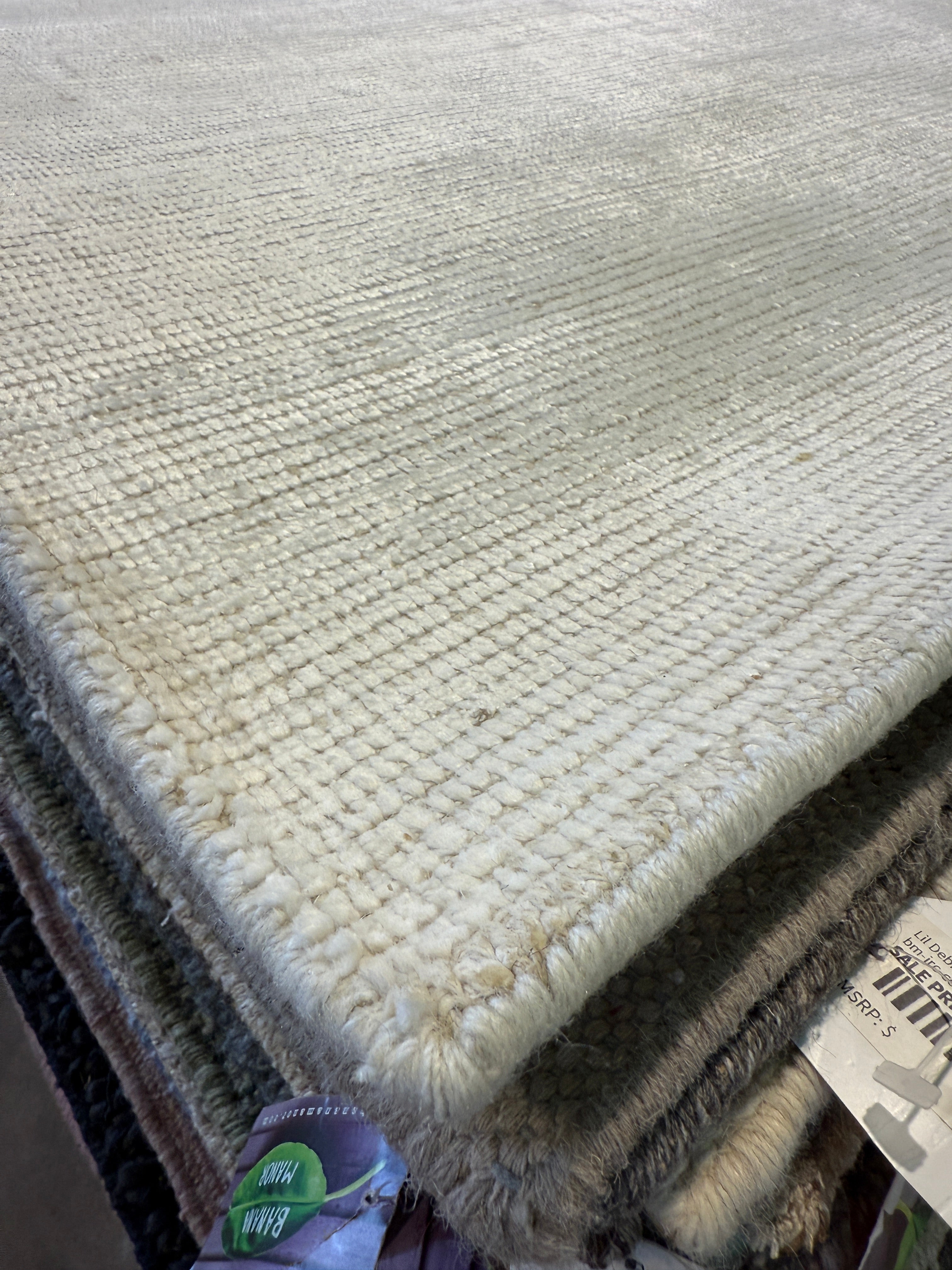 Blake Moynes 4x6 Silver Handwoven Modern Rug