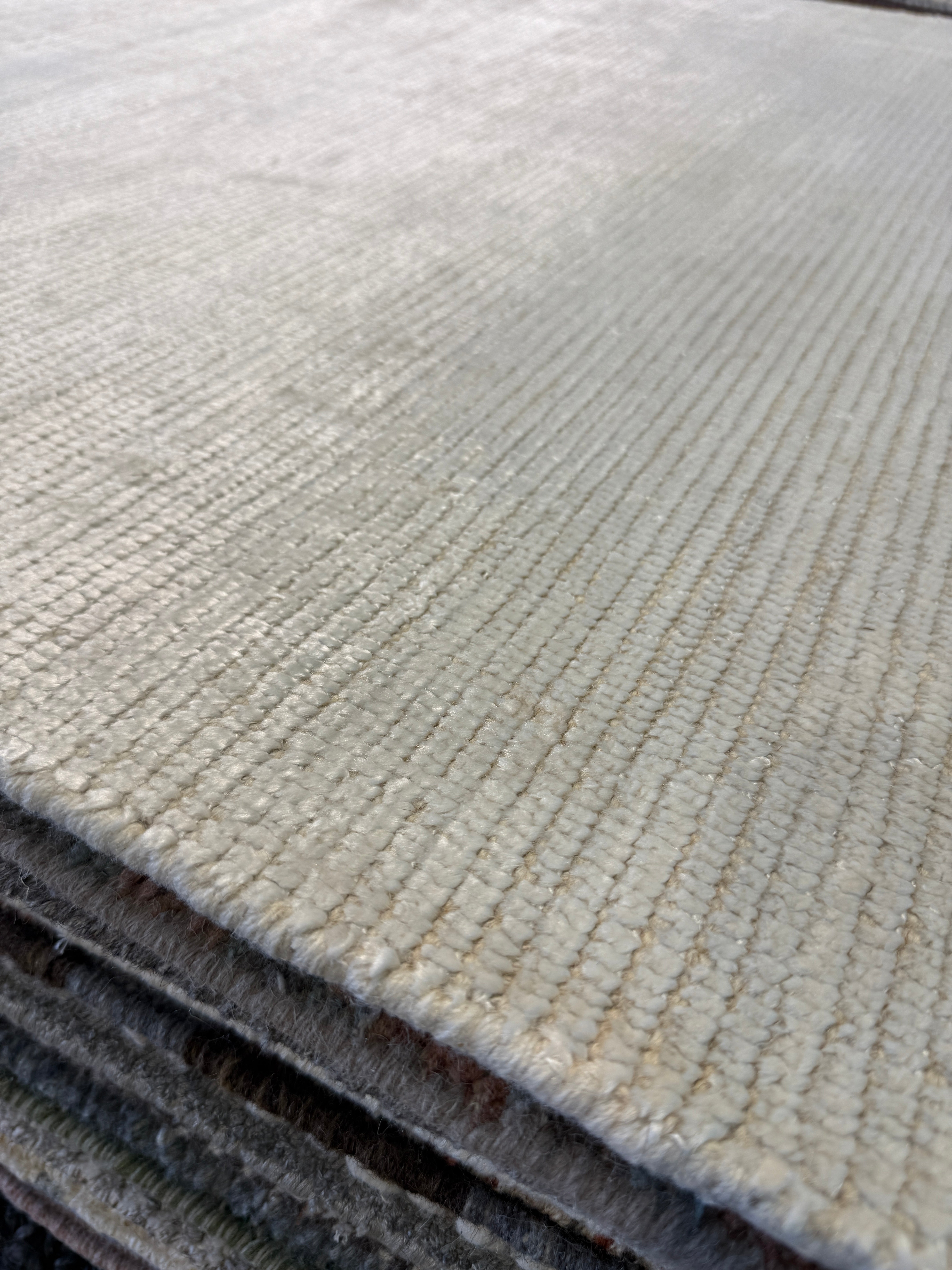 Blake Moynes 4x6 Silver Handwoven Modern Rug