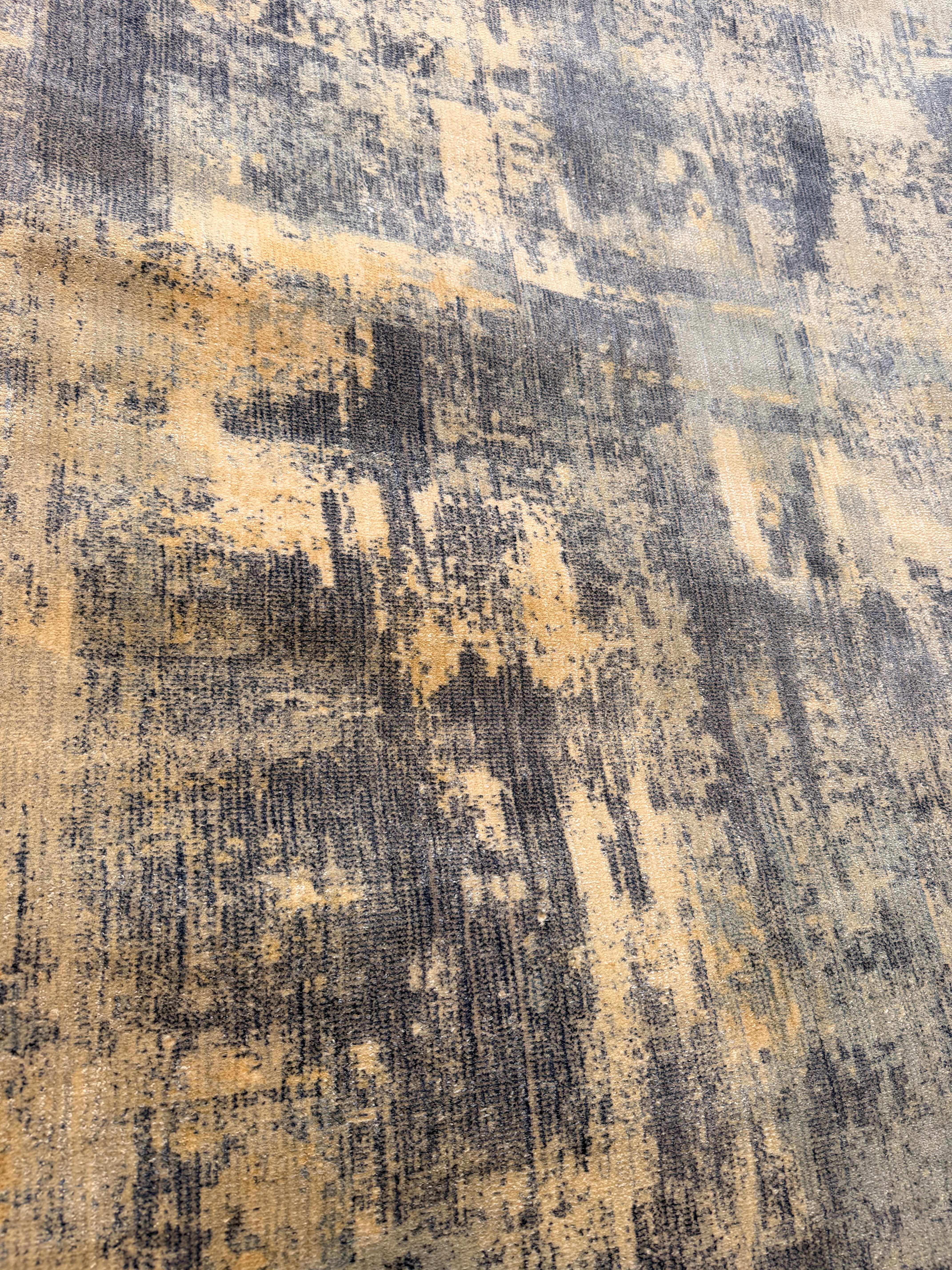 Rex 5.3x7.9 Handwoven Aqua & Ivory Printed Viscose