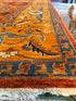 Leesa Pate 9.11x13.7 Orange Hand-Knotted Humna Rug