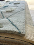 Three Keys 5x8 Light Blue Hand-Tufted High Low