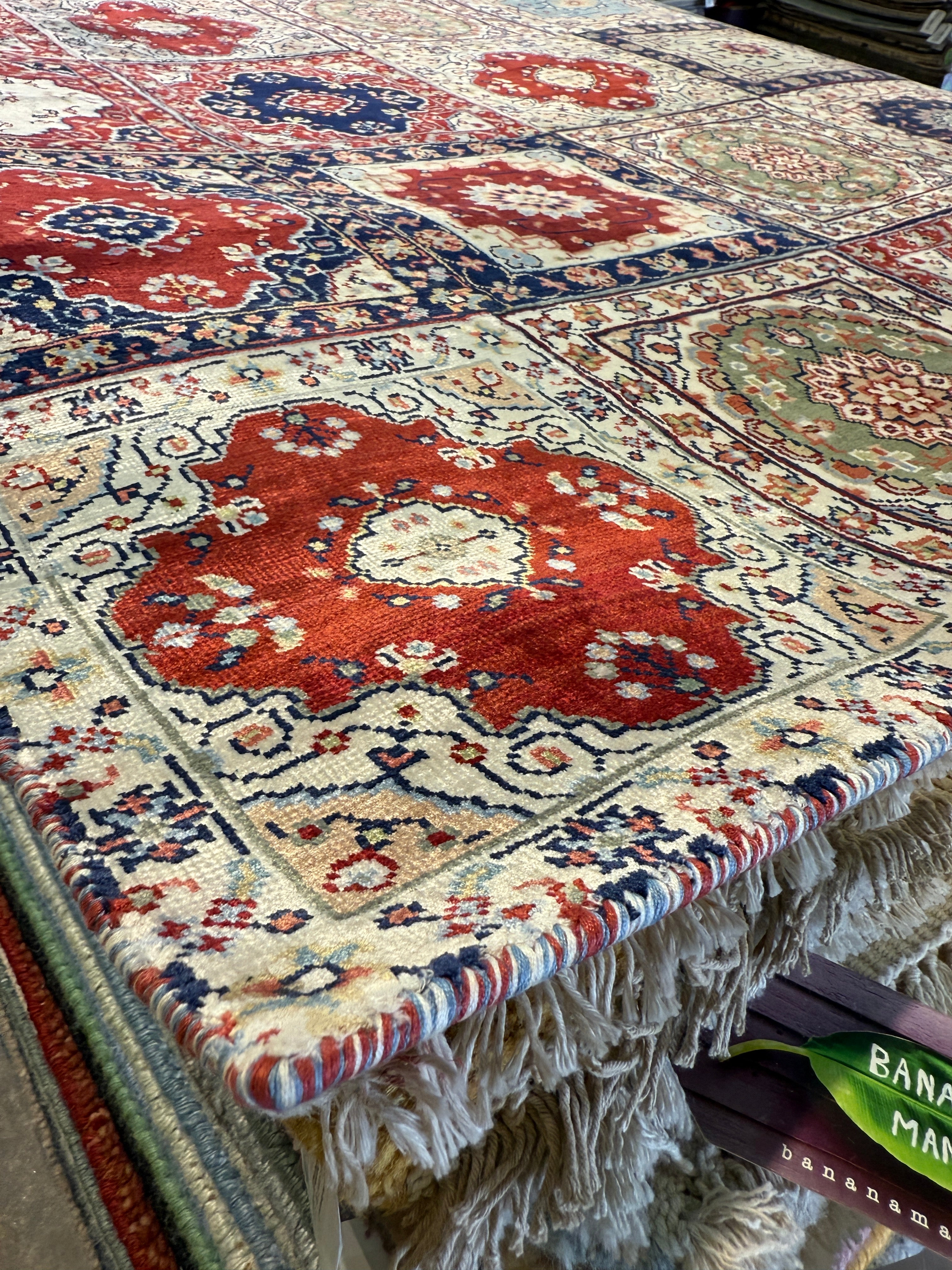 Kyle Rideout 4.6X6.6 Colorful Hand-Knotted Modern Patched Rug