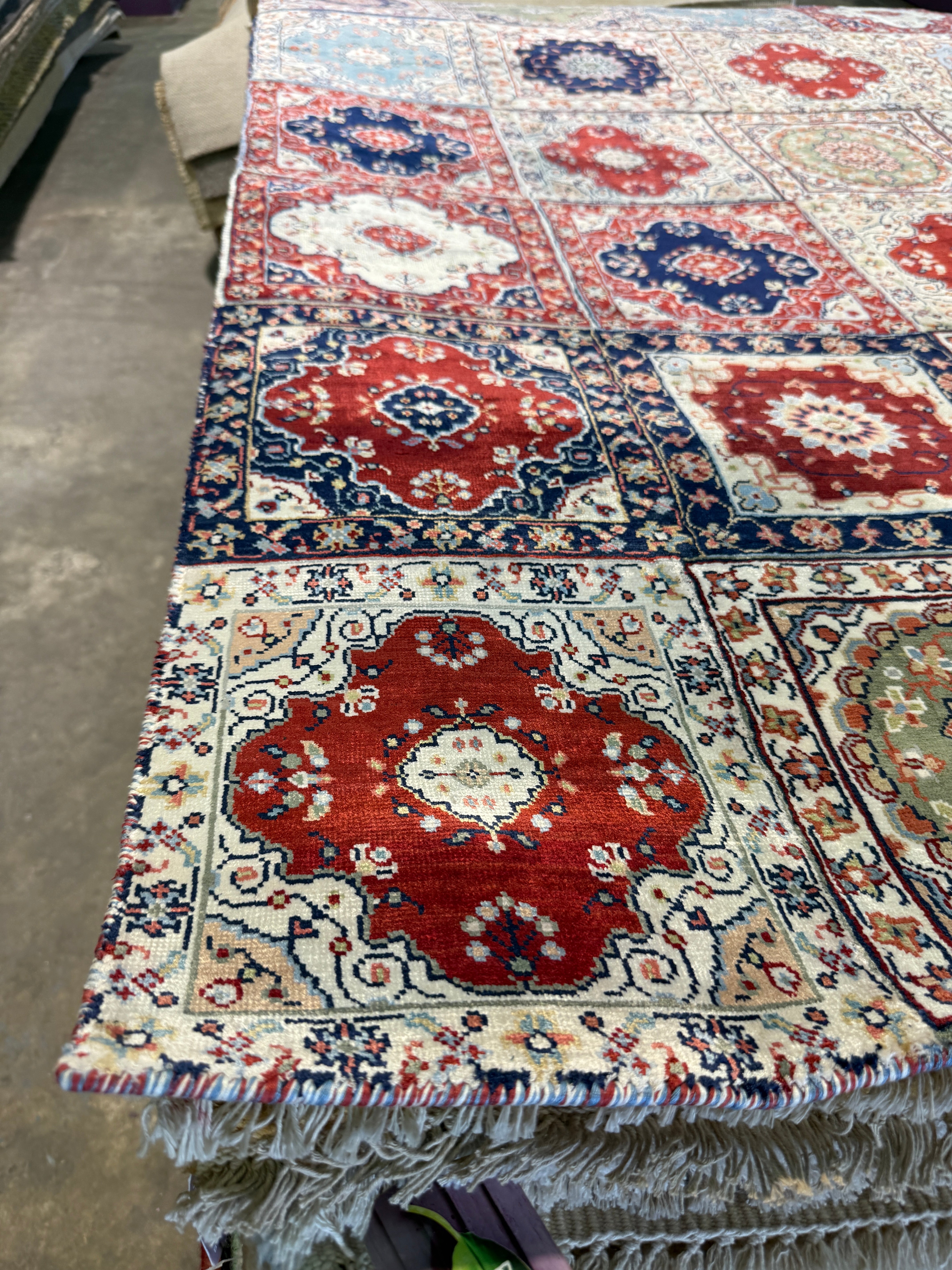 Kyle Rideout 4.6X6.6 Colorful Hand-Knotted Modern Patched Rug