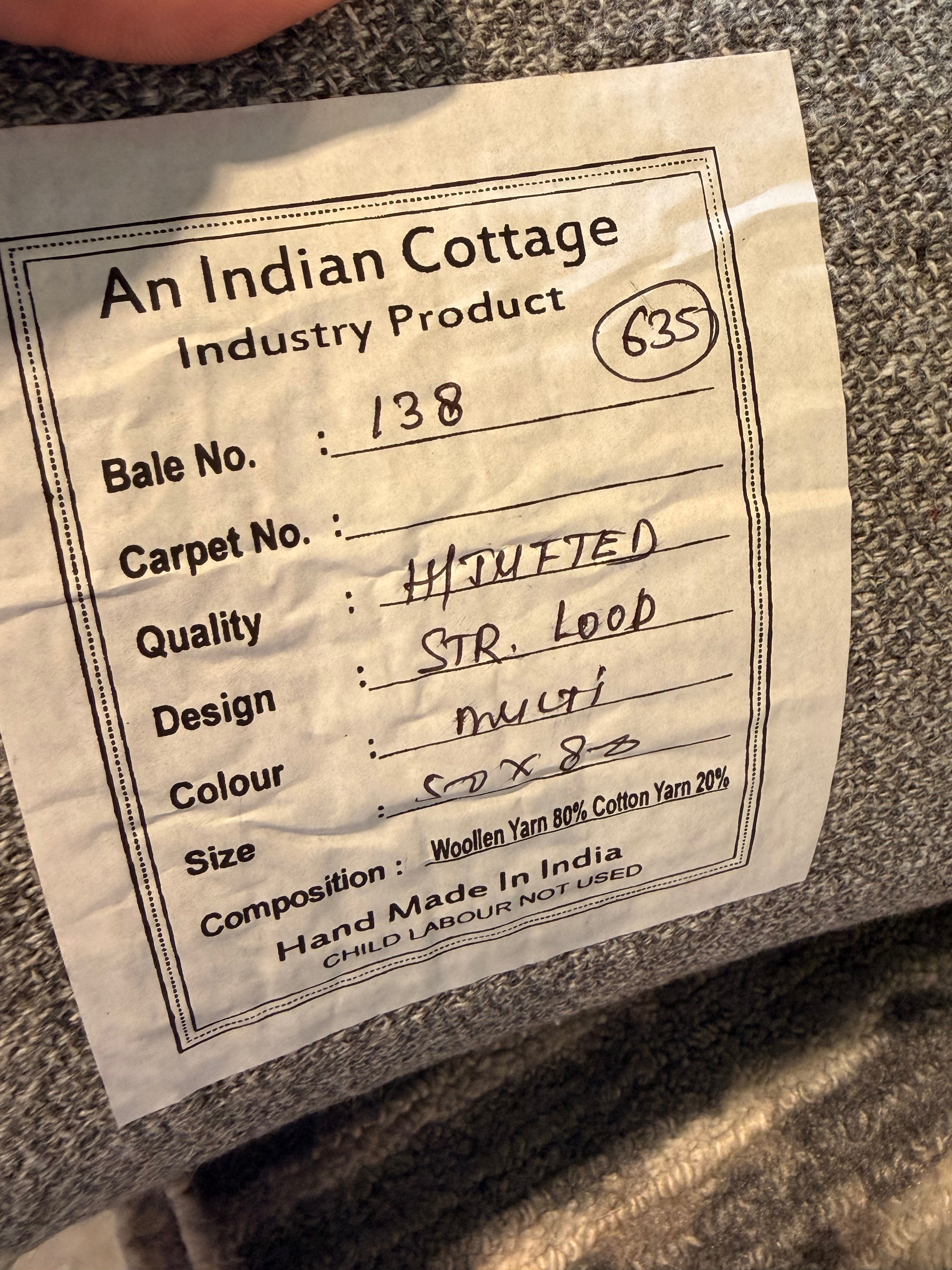 Lady Jackson 5x8 Striped Hand-Tufted Rug