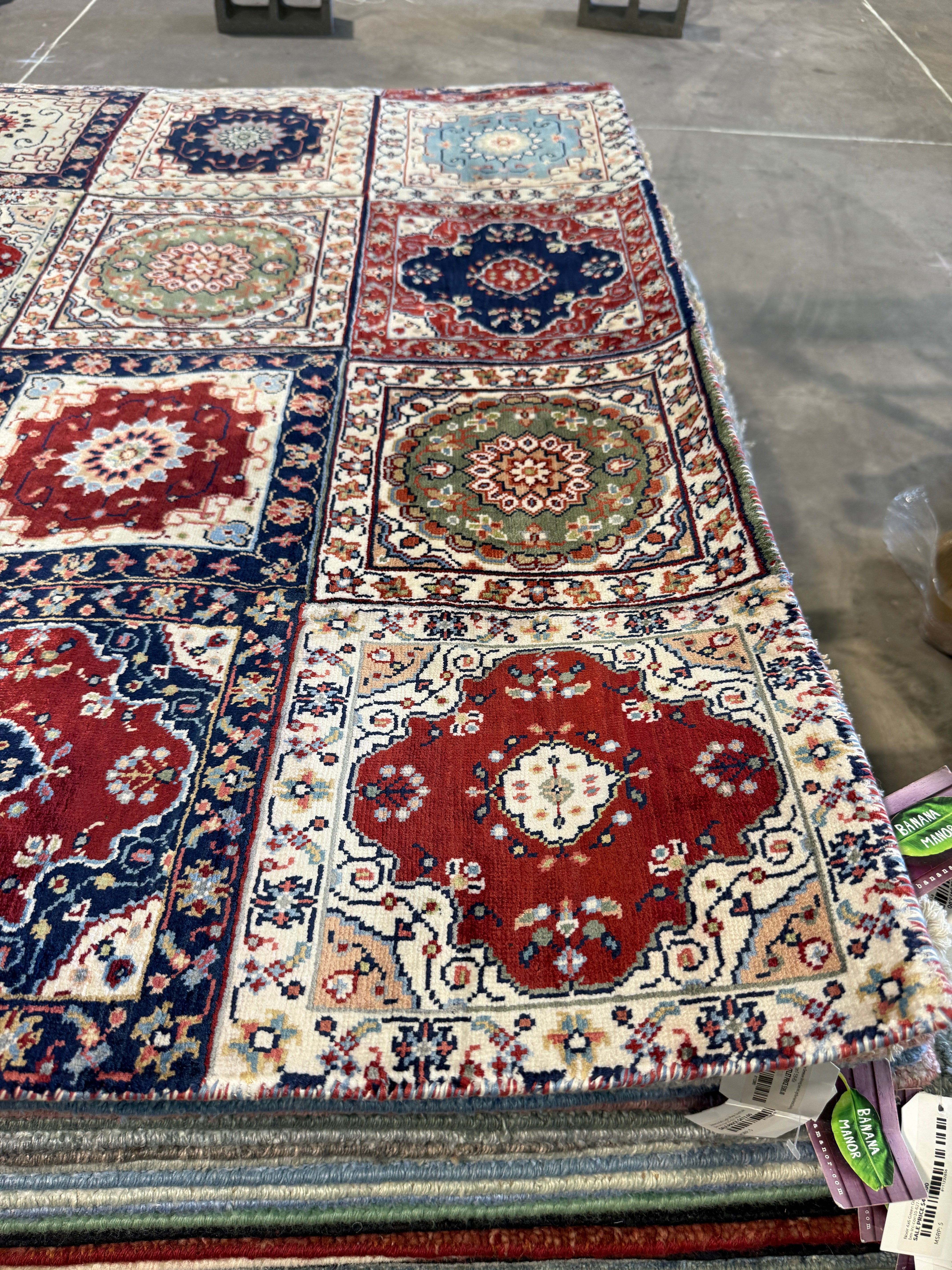 Kyle Rideout 4.6X6.6 Colorful Hand-Knotted Modern Patched Rug