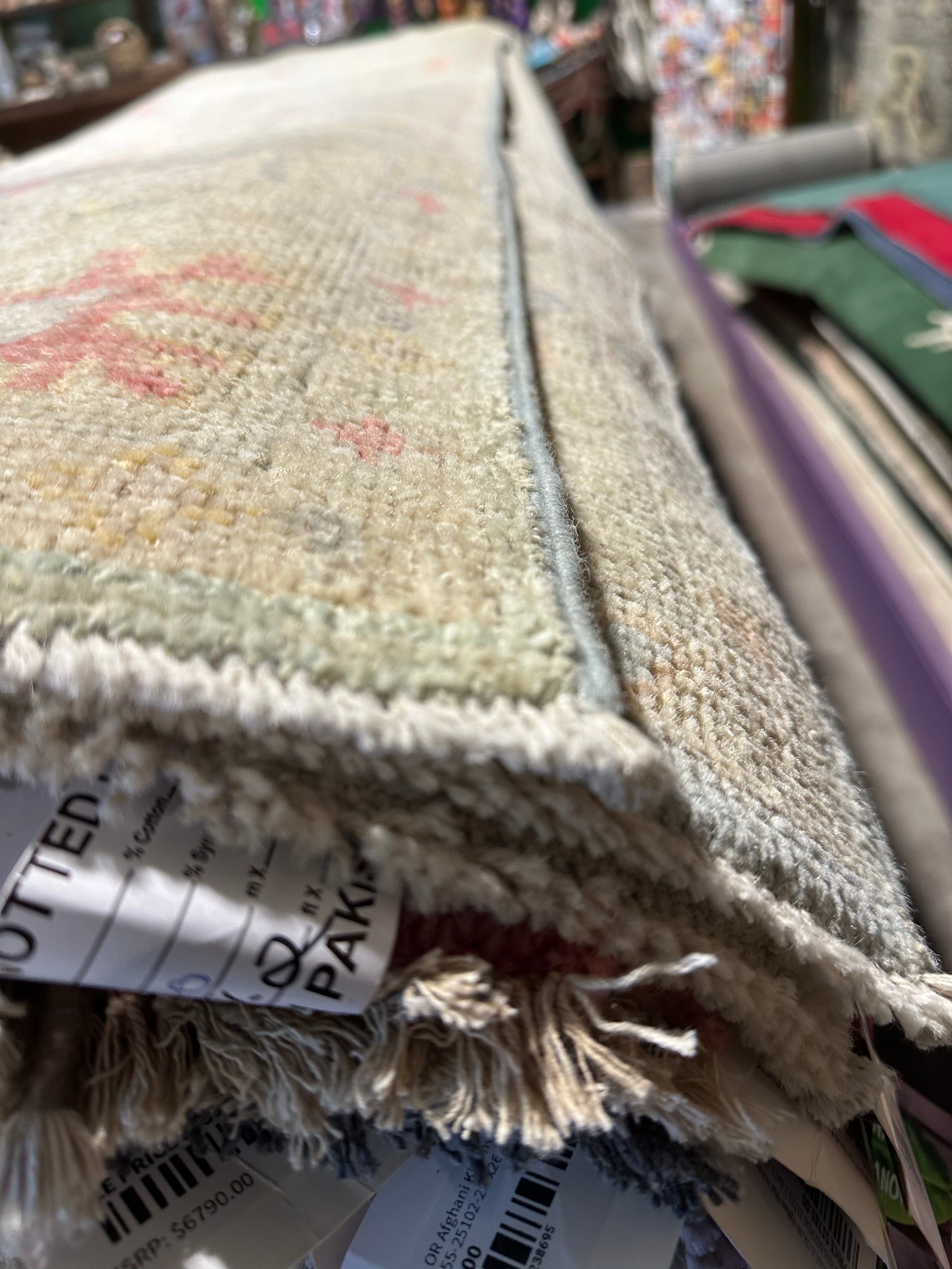 Nicole Greig 2.8x12.5 Afghani Colorful Oushak Runner