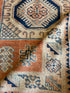 Linda Cardellini 3x4.11 Orange Hand-Knotted Kazak Rug