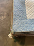 Hot Tin 5x7.6 Hand-Tufted Ivory & Blue Modern