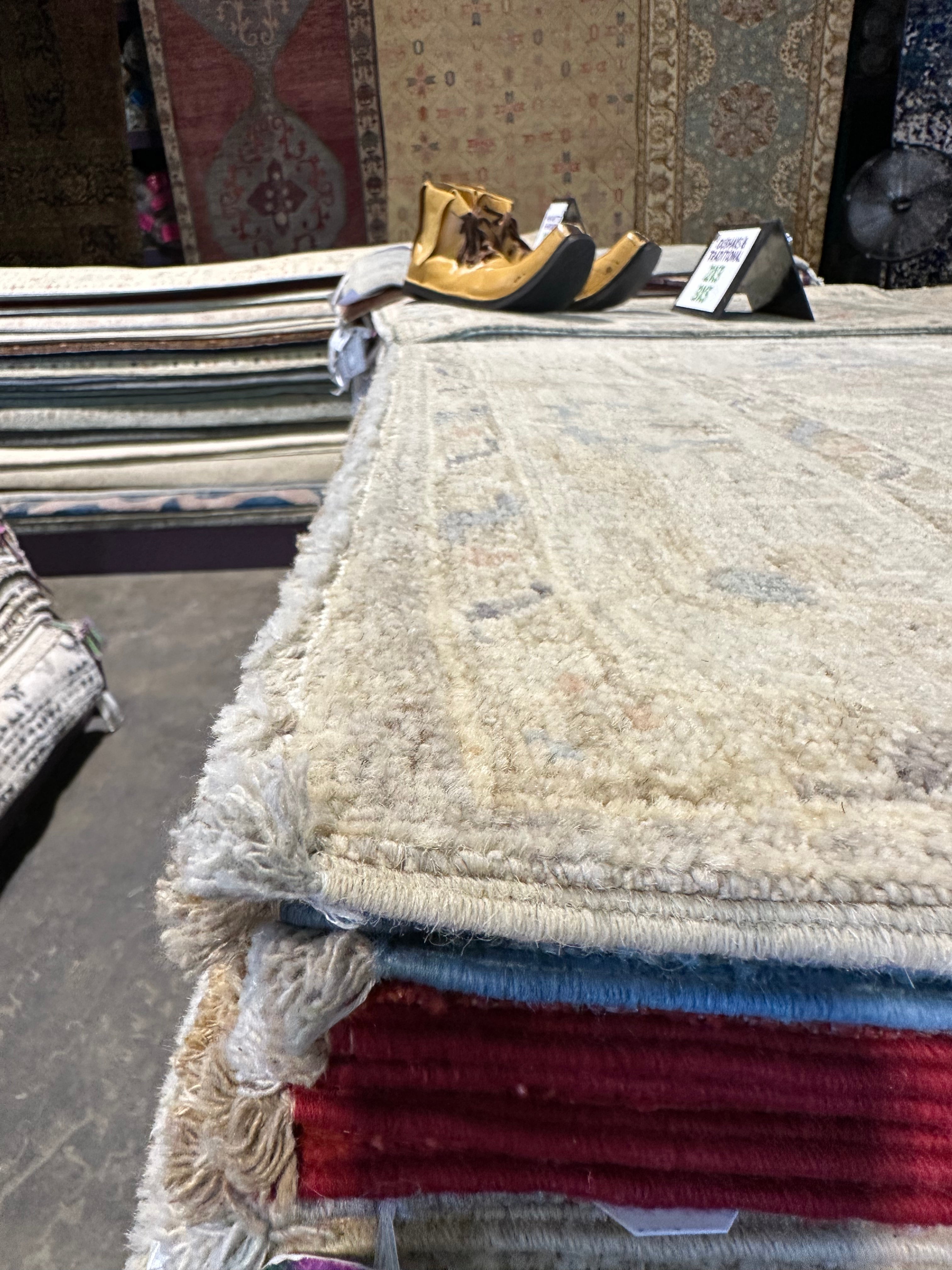 Christina Balmer 3.2x4.11 Afghani Whitewashed Oushak