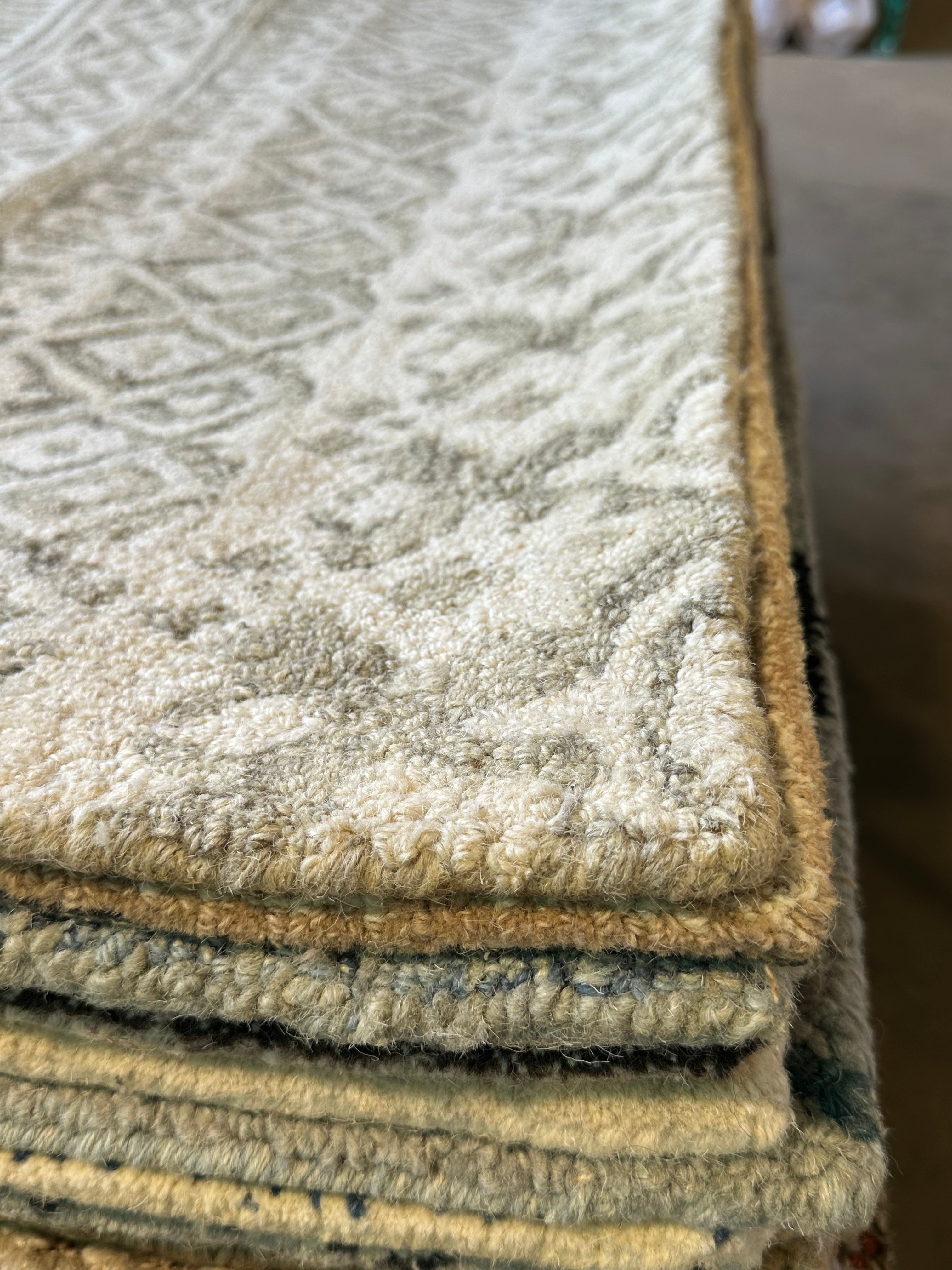 Carlos 5x7.6 Grey Hand-Tufted Wool Modern