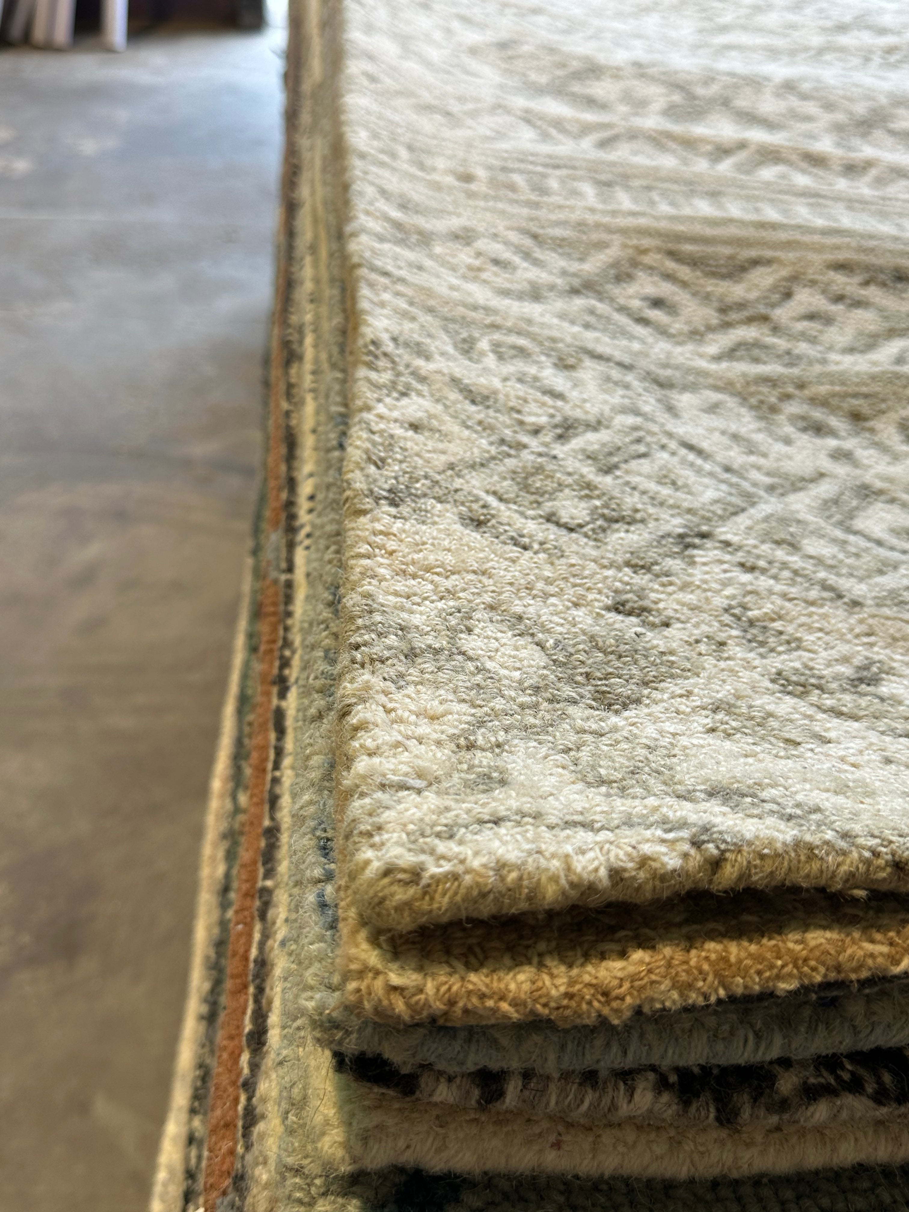 Carlos 5x7.6 Grey Hand-Tufted Wool Modern