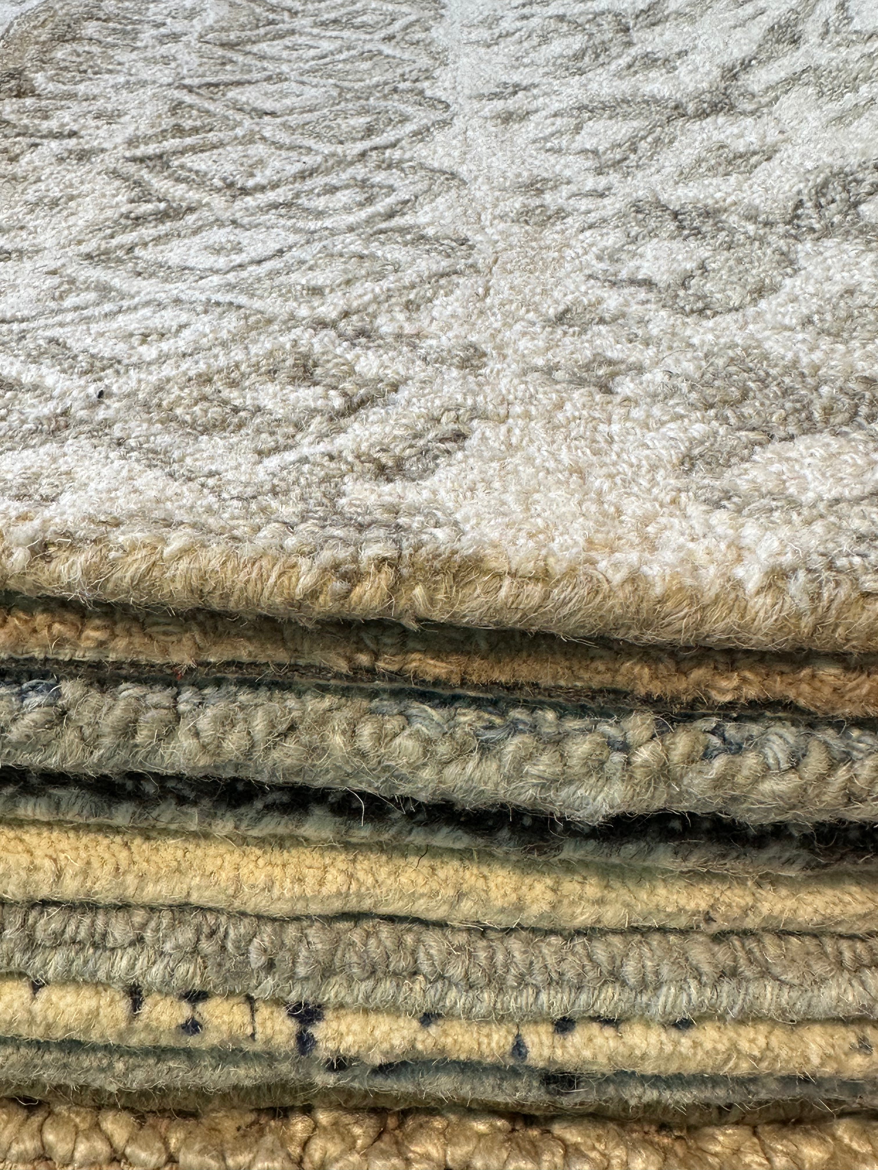 Carlos 5x7.6 Grey Hand-Tufted Wool Modern
