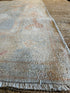 Cara Adams 5.6x7.5 Cream Blue Whitewashed Afghani Oushak Rug