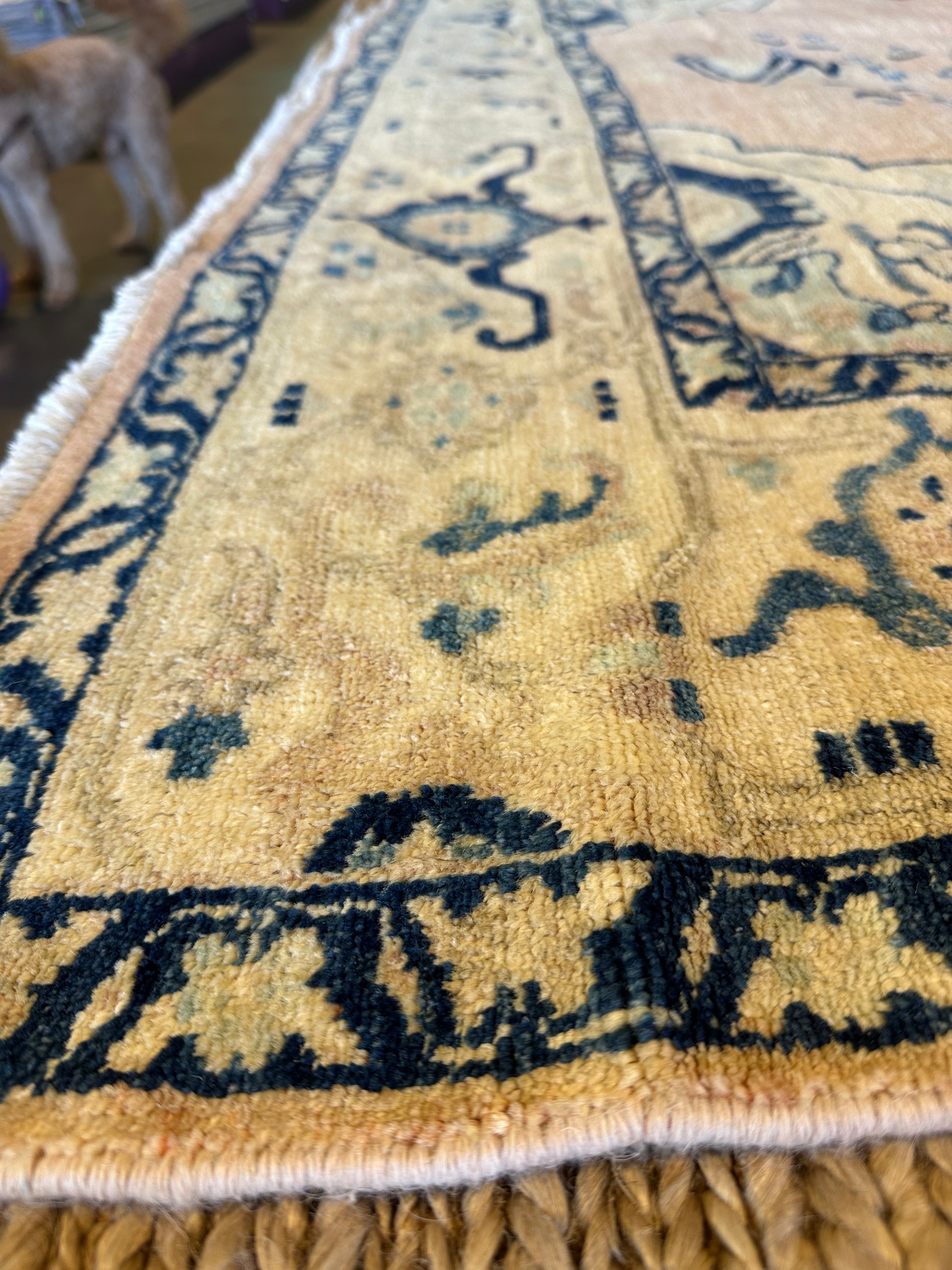 Rachel Harkin 6.8x9.7 Pink Chobi Afghani Rug