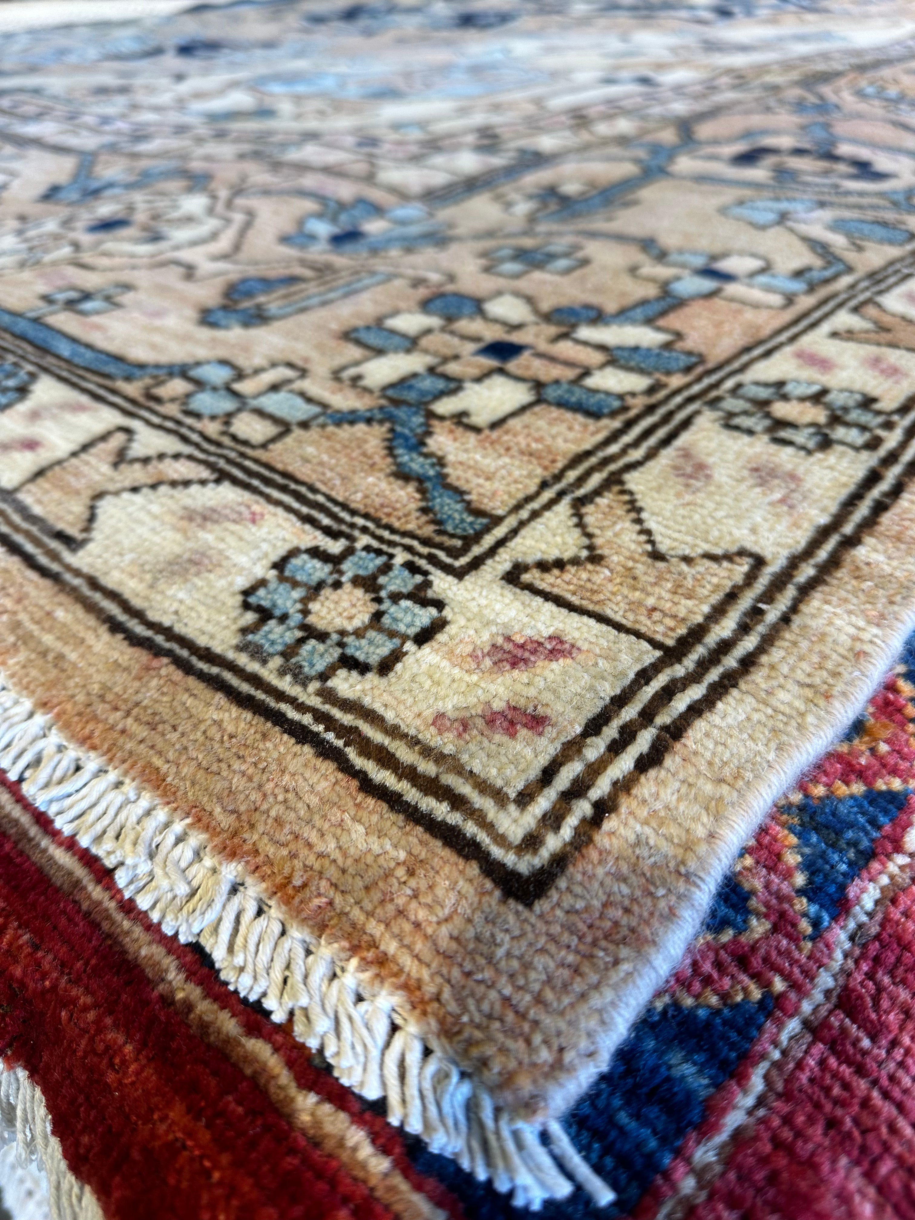 Camila Morrone 10x13.9 Pink Chobi Afghani Rug