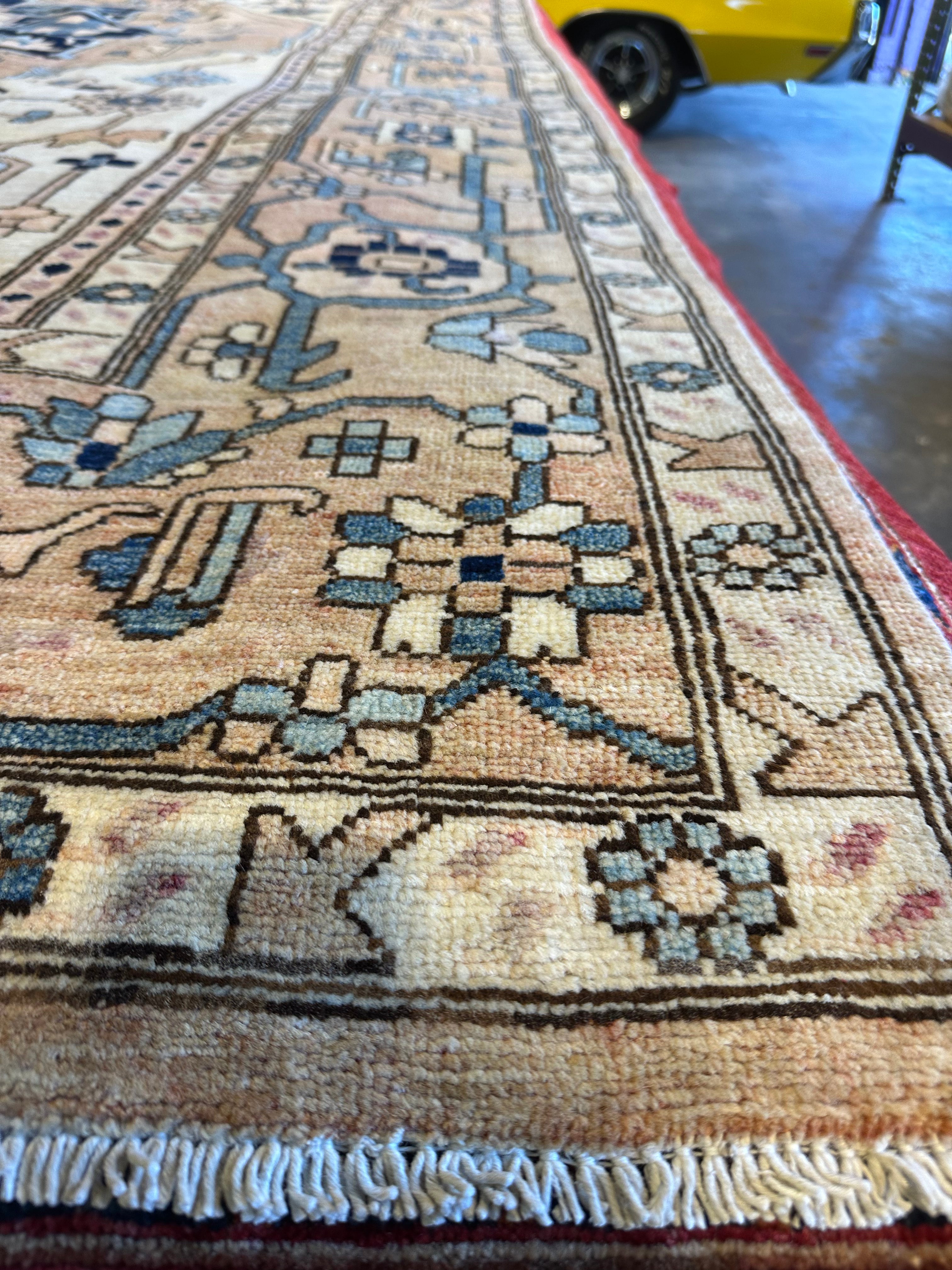 Camila Morrone 10x13.9 Pink Chobi Afghani Rug
