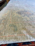 Ani Baravyan 10.6x13.9 Blue Whitewashed Afghani Oushak Rug