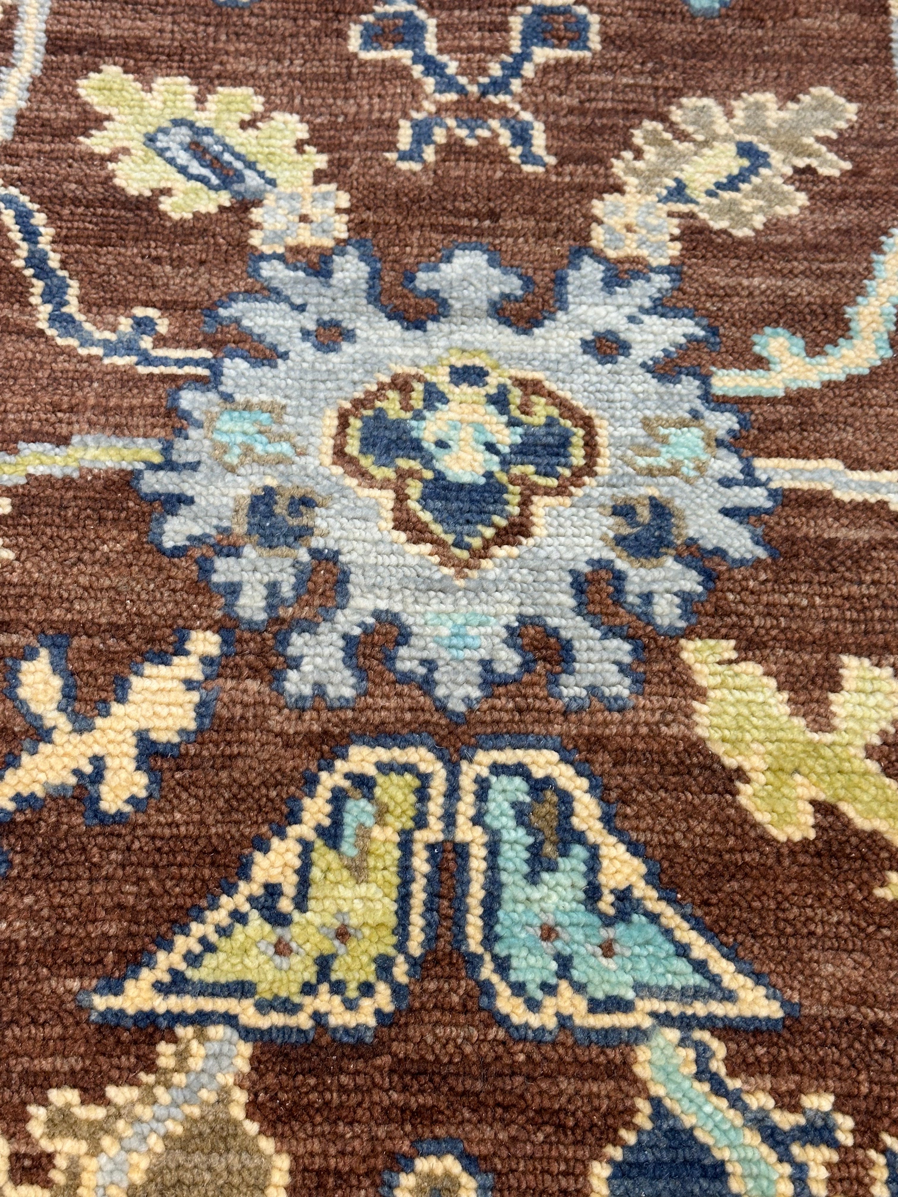Denise's Friend 6.3x9.6 Brrown Hand-Knotted Oushak