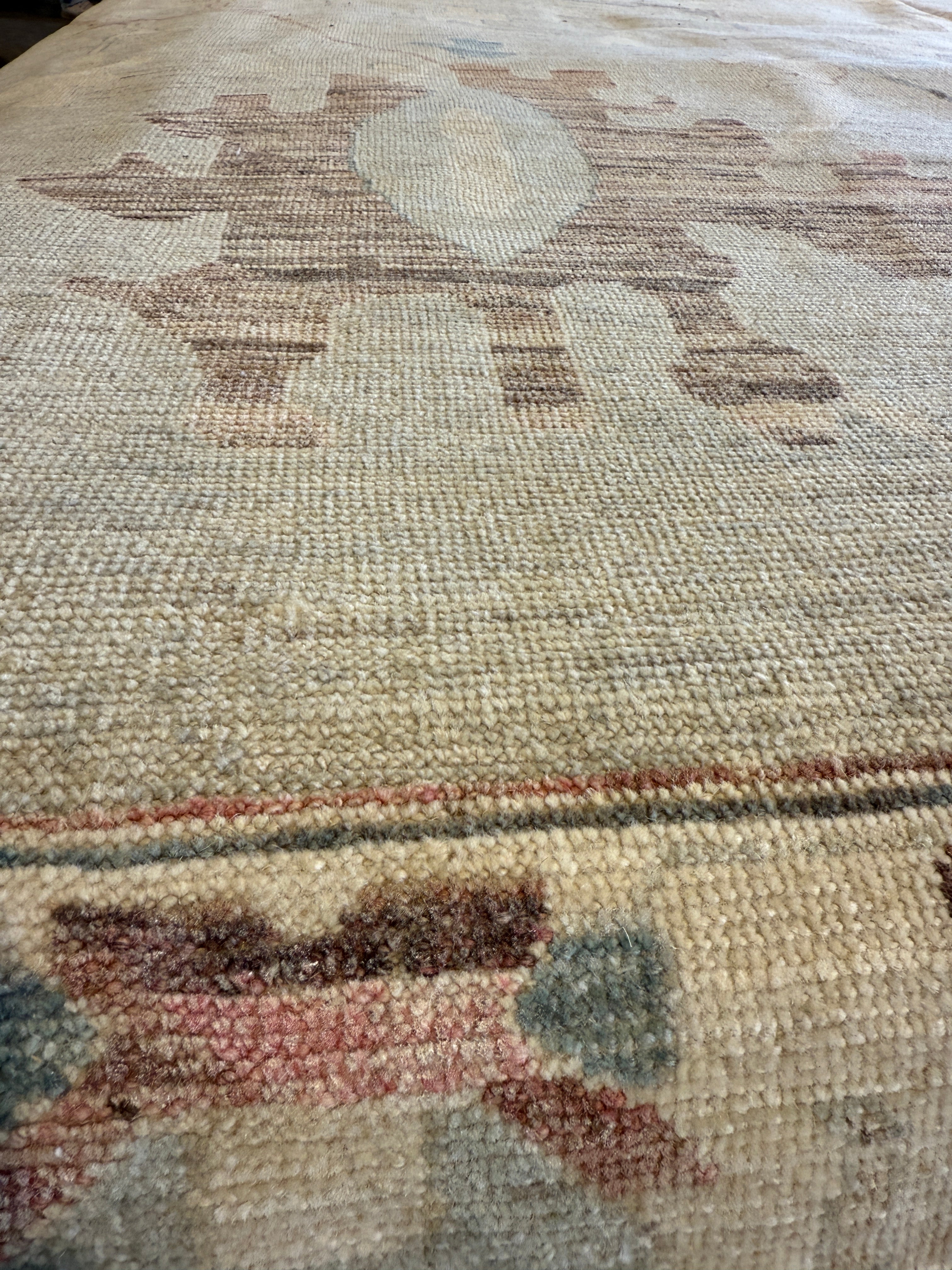 Stacey 14.2x19.9 COLOR Afghani Whitewashed Oushak