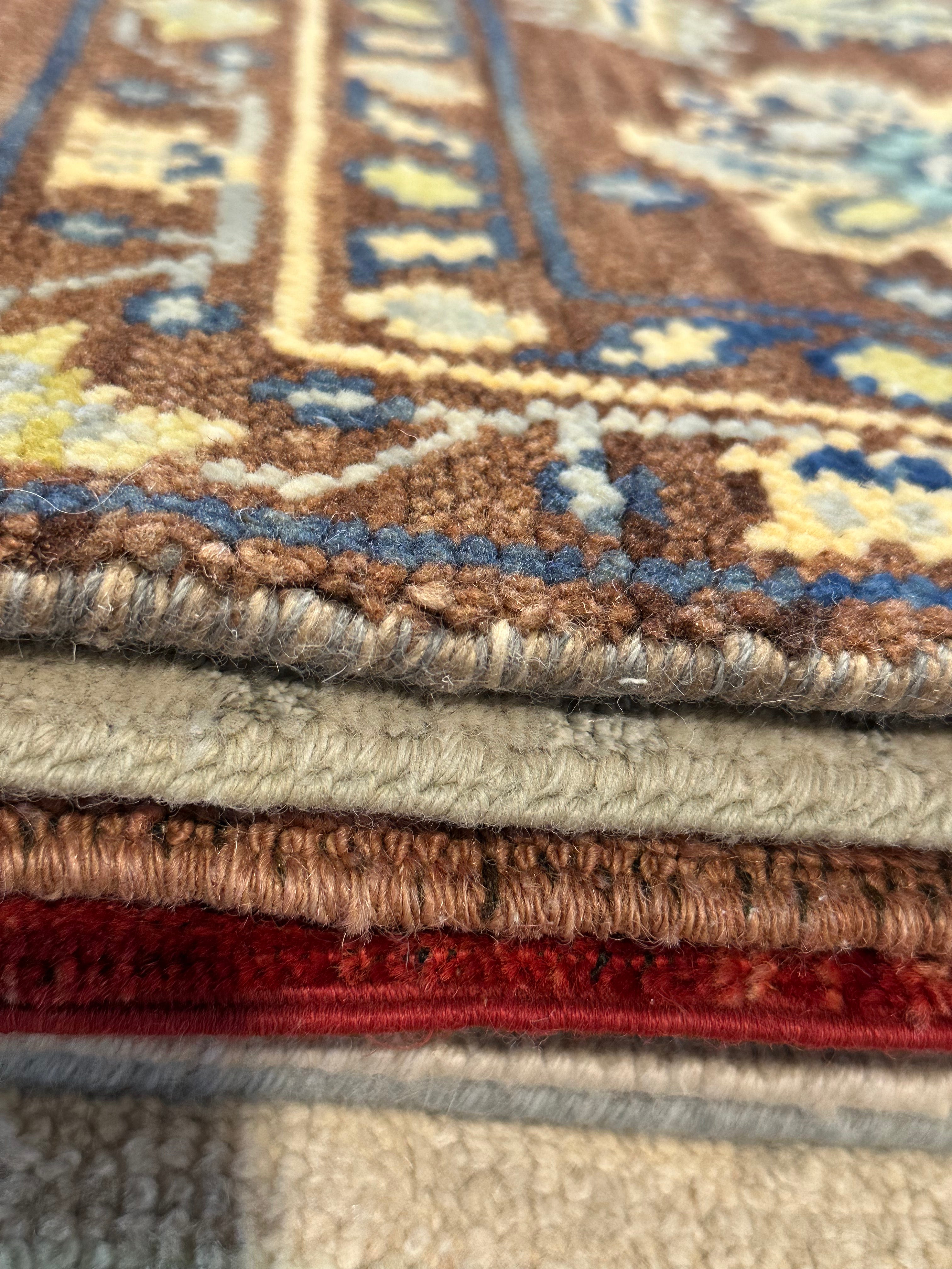 Denise's Friend 6.3x9.6 Brrown Hand-Knotted Oushak
