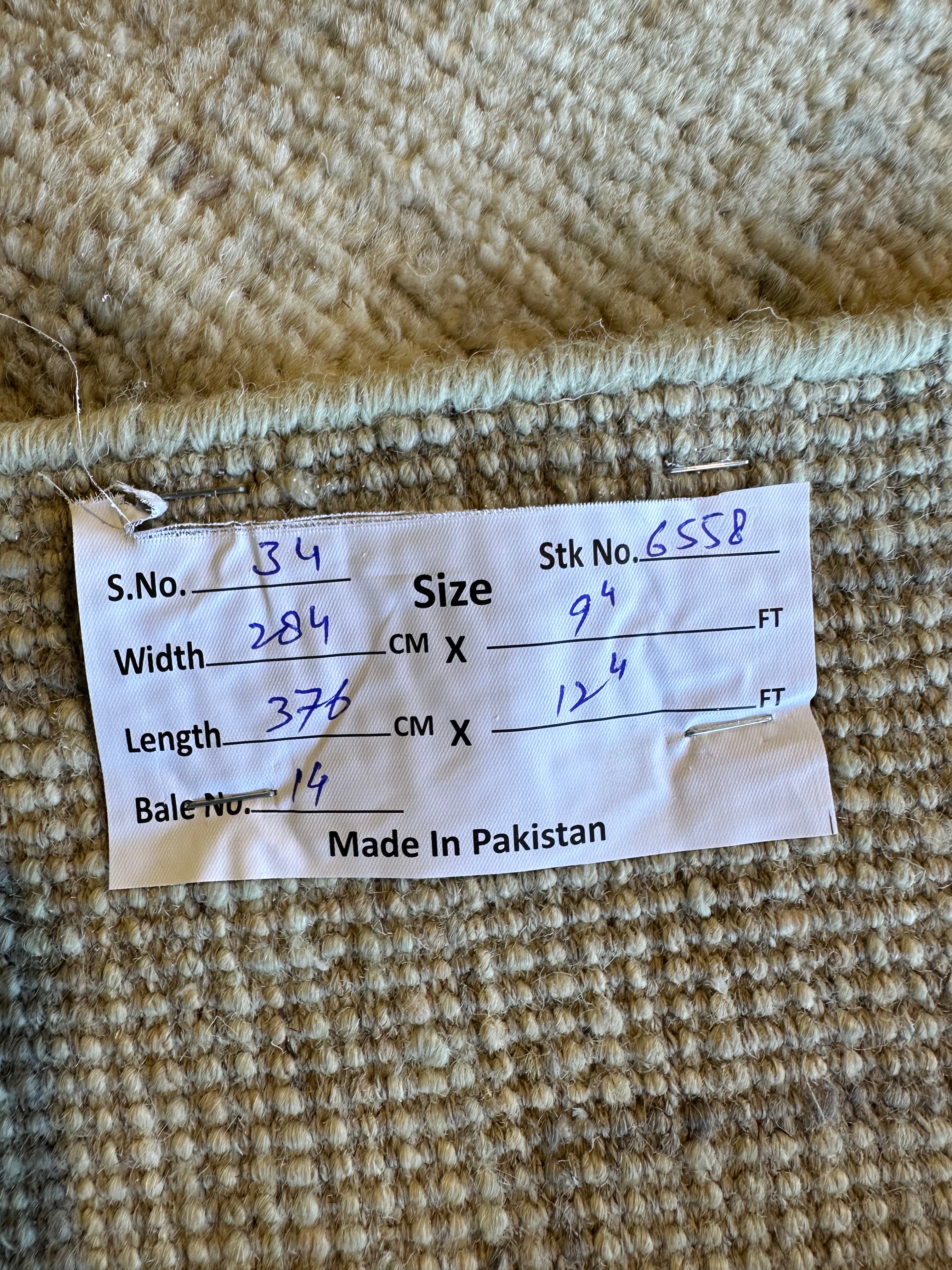Fiona Highet 9.4x12.4 Cream Whitewashed Afghani Oushak Rug