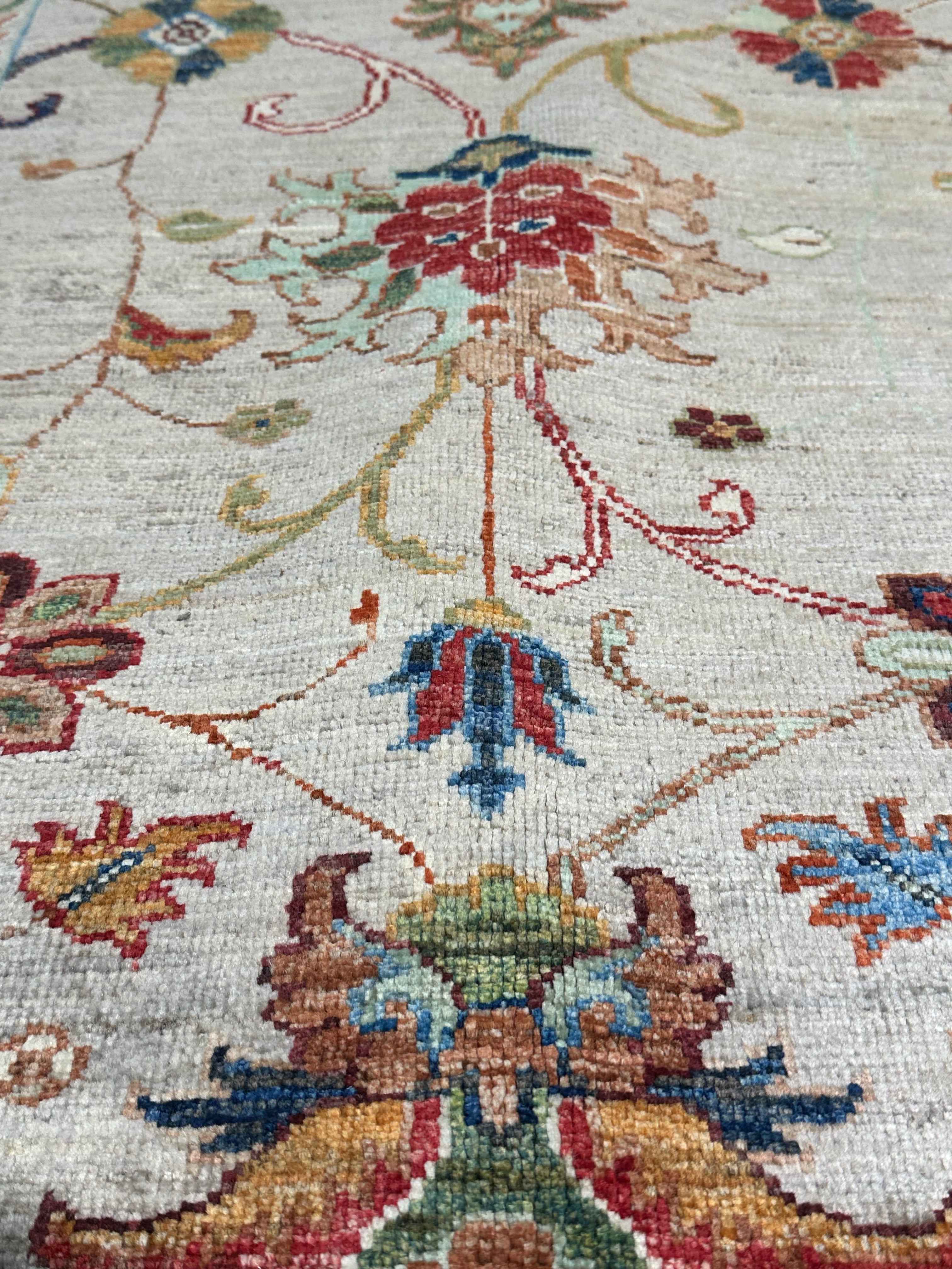 Florence May Carter 2.9x9.9 Afghani Sultani Runner