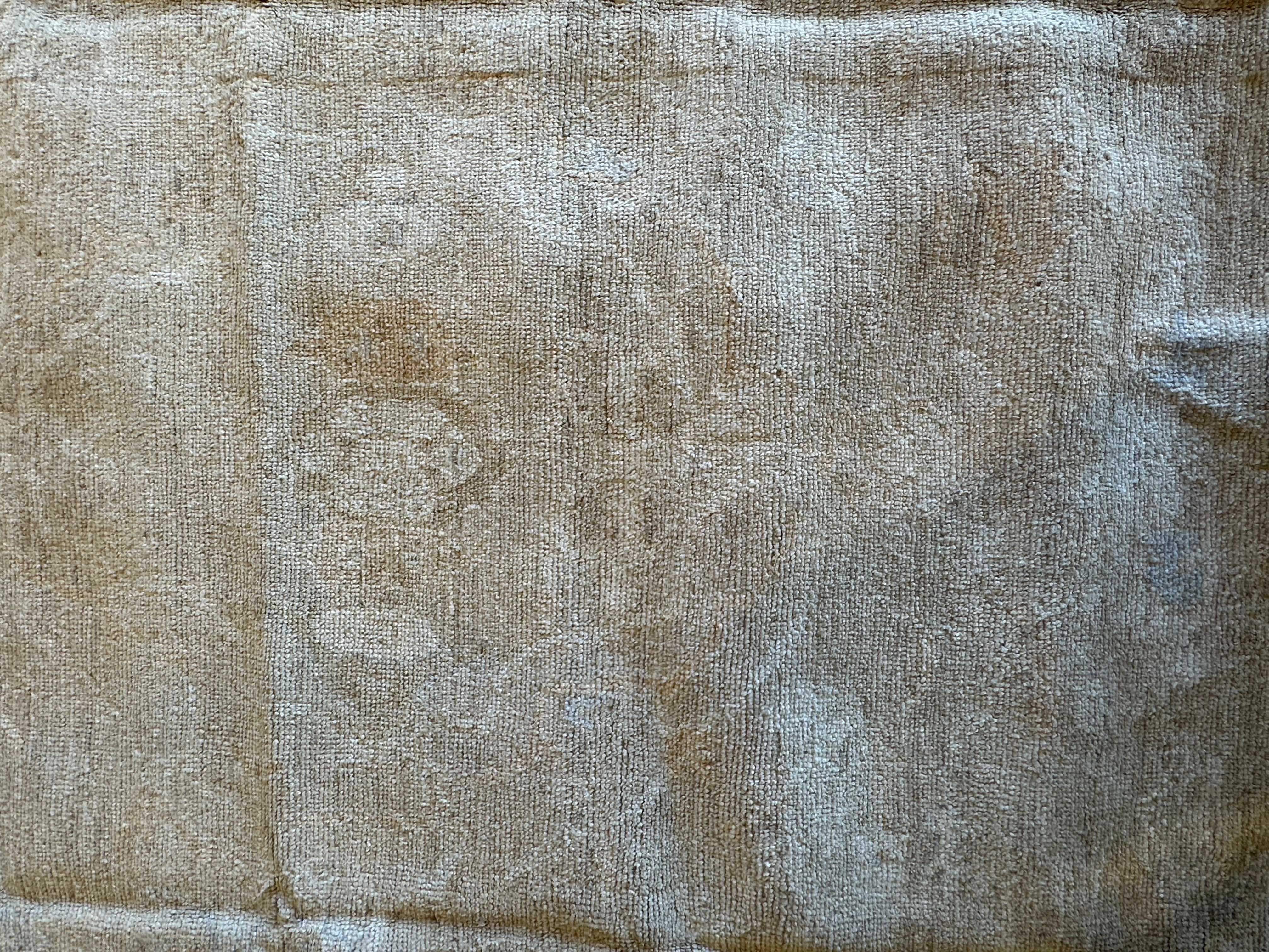 Valerie 8.10x11.6 Cream Whitewashed Afghani Oushak Rug