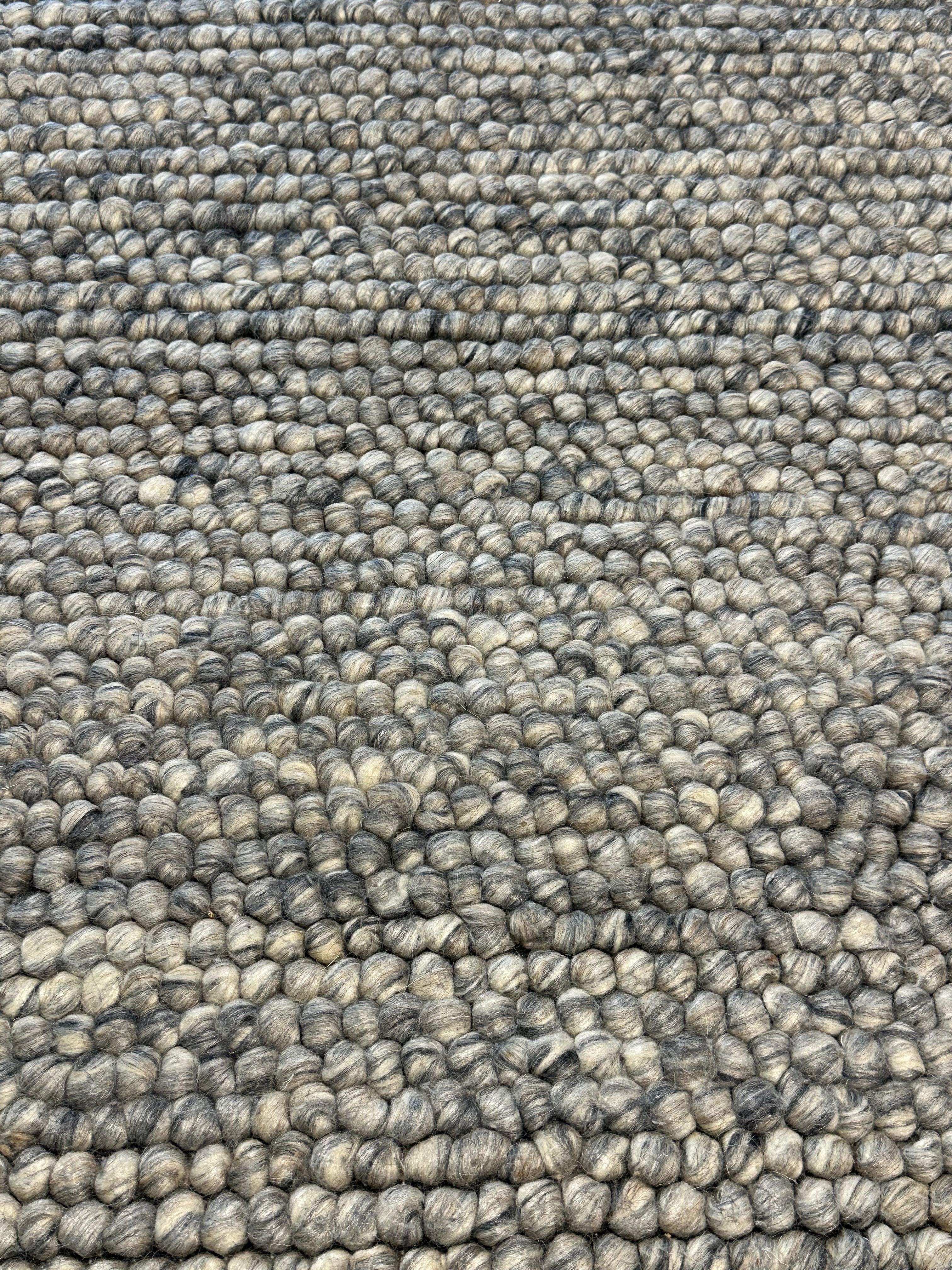 Justin Budfuloski 6.6x9.3 Grey Handwoven Modern Rug