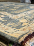 Florence Knoll 8x10 Blue Hand-Knotted Oushak Rug