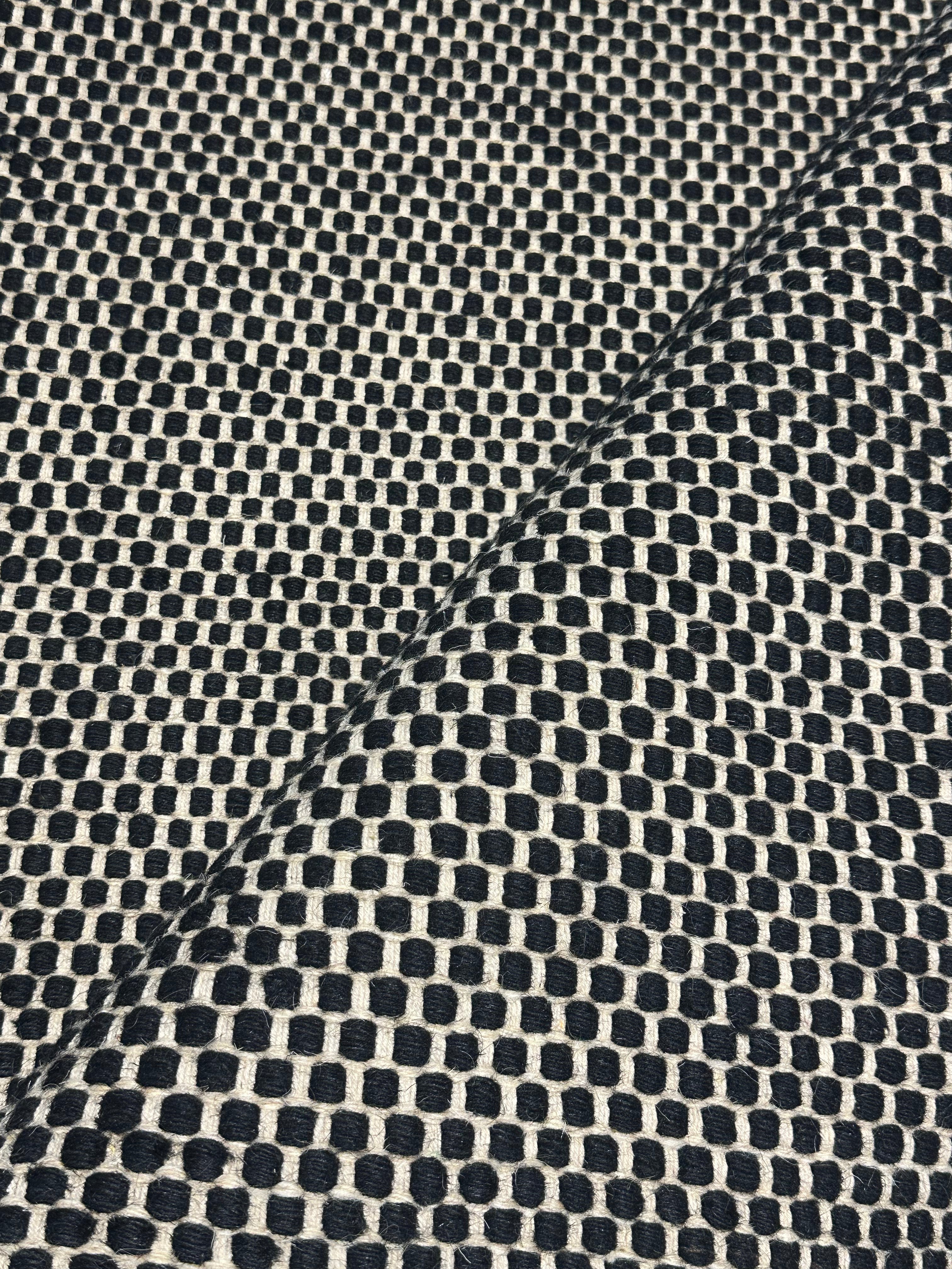 Jeremy Newy 6x7.6 Black Handwoven Modern Rug