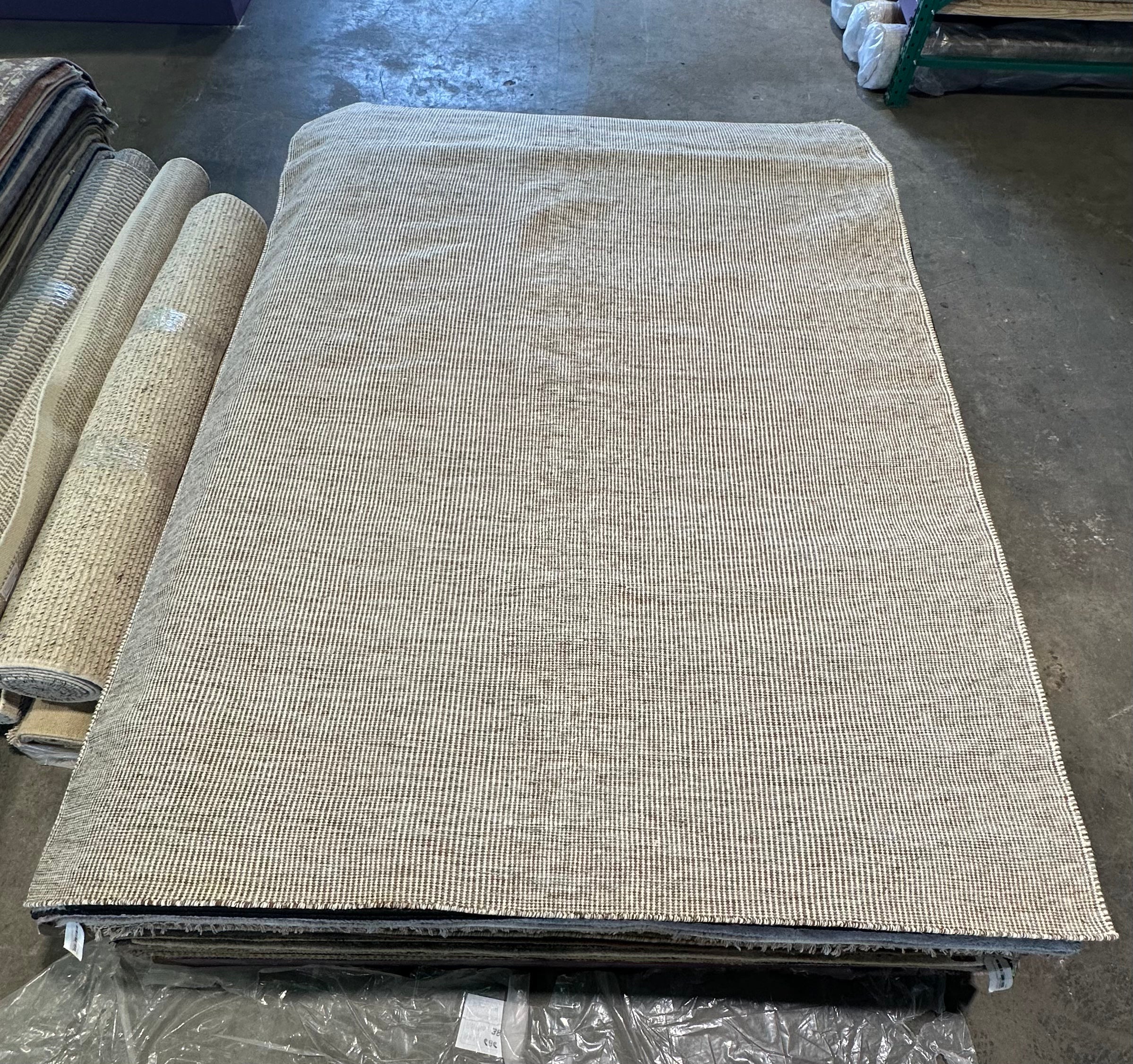 John Delray 6.6x9.3 Grey Handwoven Modern Rug