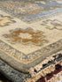Dvira Ovadia 8x10 Grey and Tan Hand-Knotted Oushak Rug