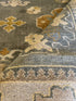 Dvira Ovadia 8x10 Grey and Tan Hand-Knotted Oushak Rug