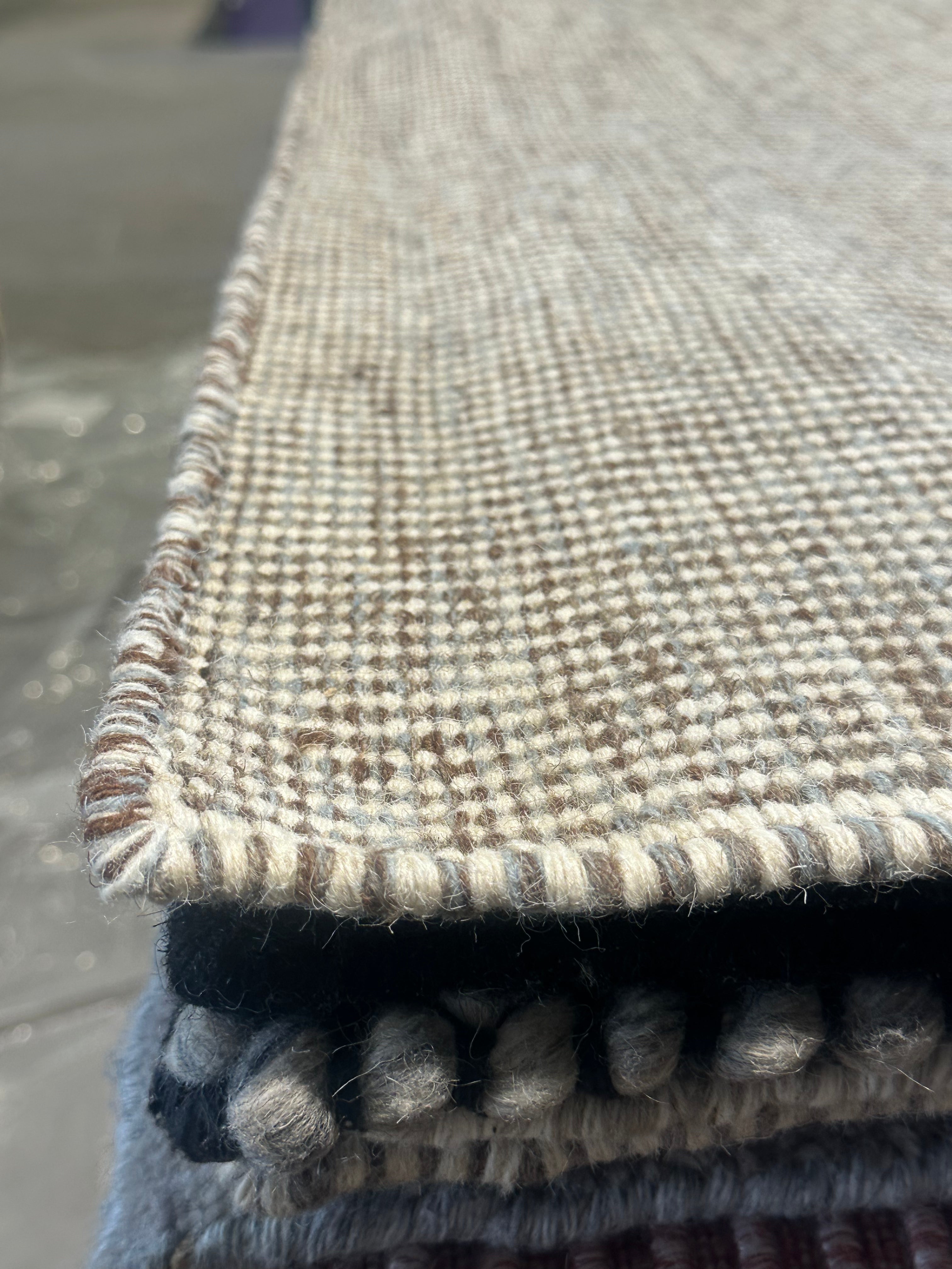 John Delray 6.6x9.3 Grey Handwoven Modern Rug